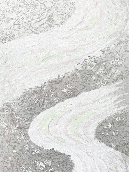 Fabric Panel【Kajin】壁掛けきもの帯ファブリックパネル【歌人】