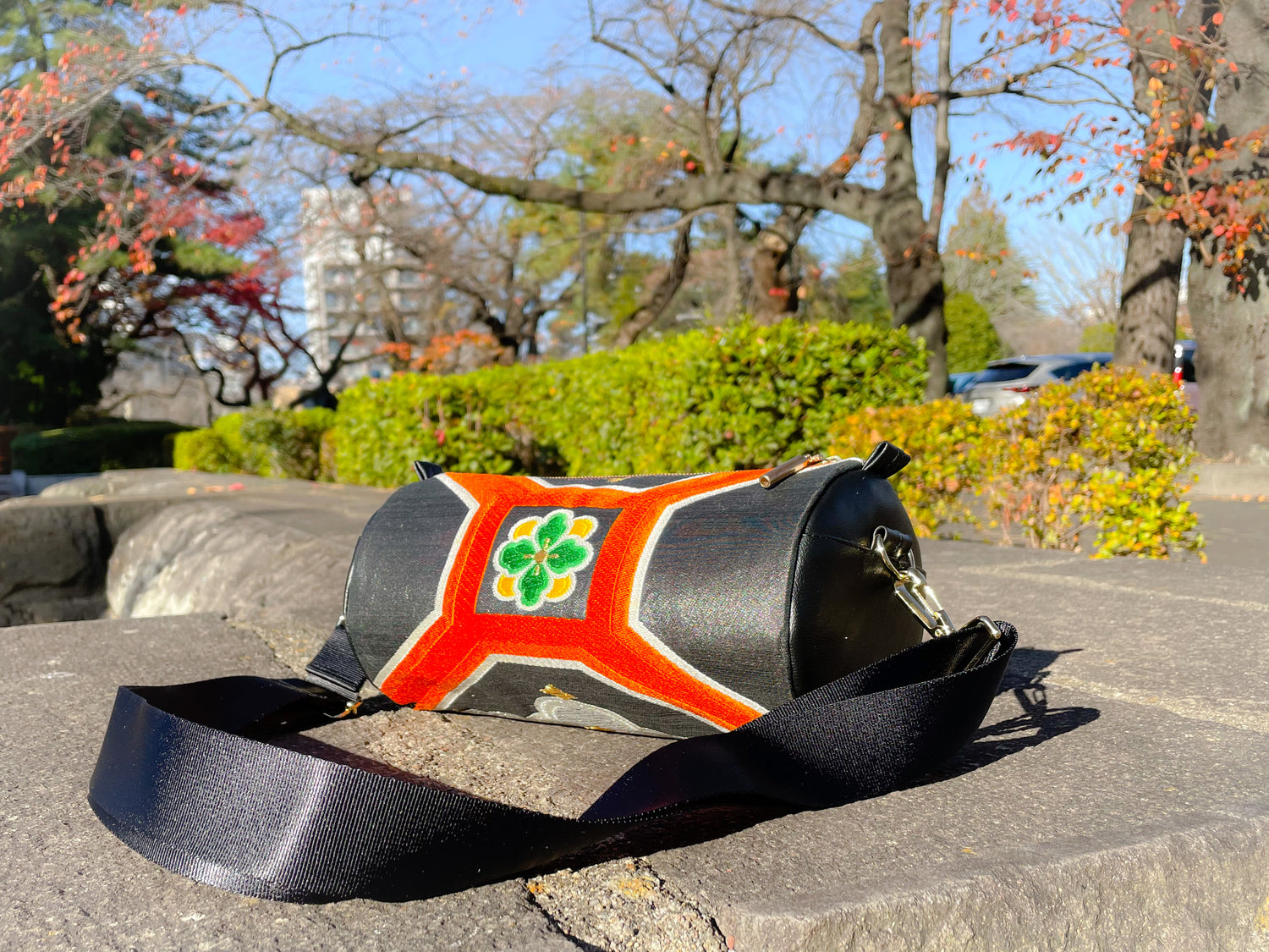 Cylinder Shoulder Bag【Oruha】 筒型シリンダーバッグ【織葉】