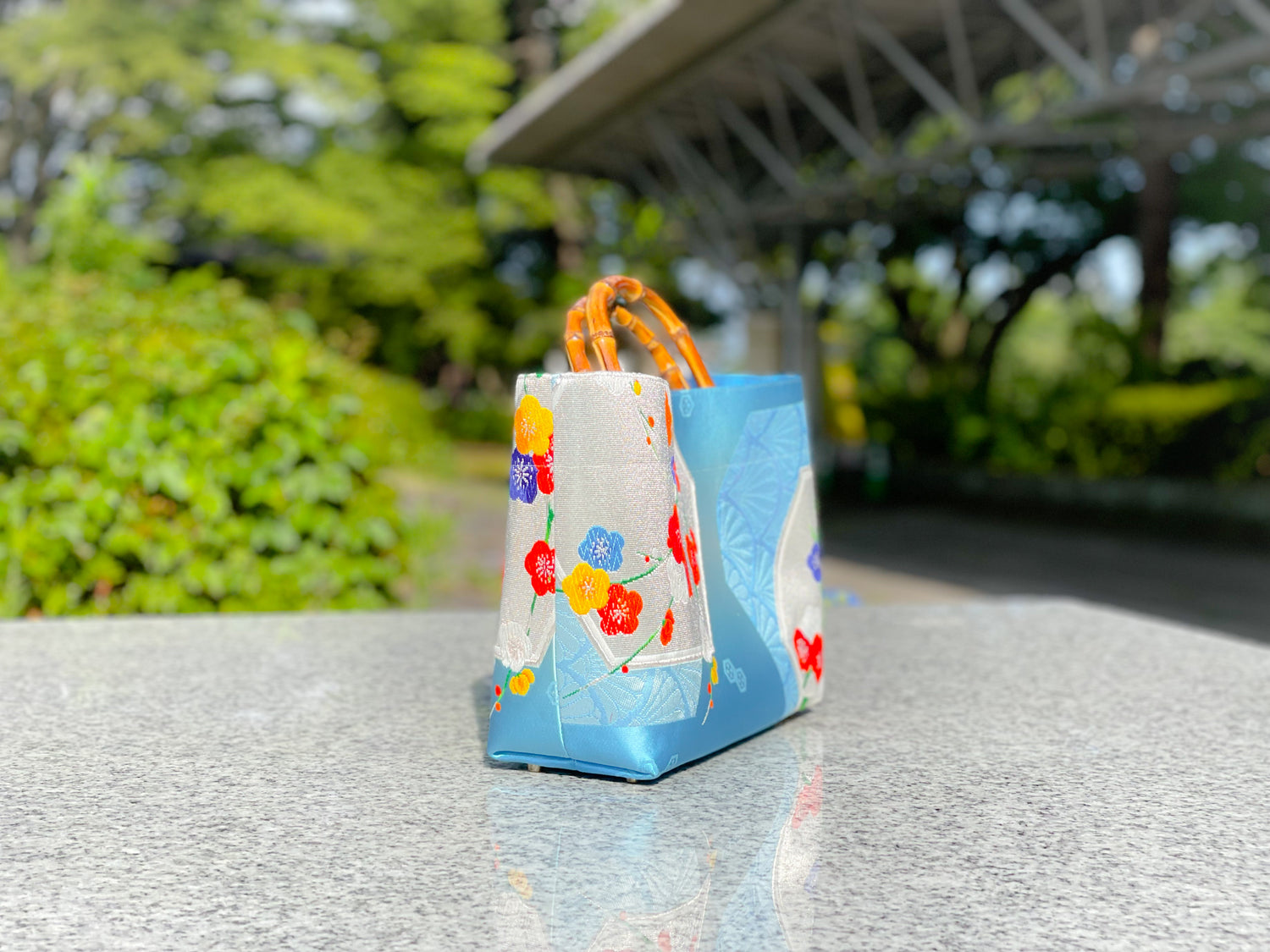 Eternity Tote Bag with bamboo handle 【Miyako】  竹持ち手のエタニティトートバッグ【京】