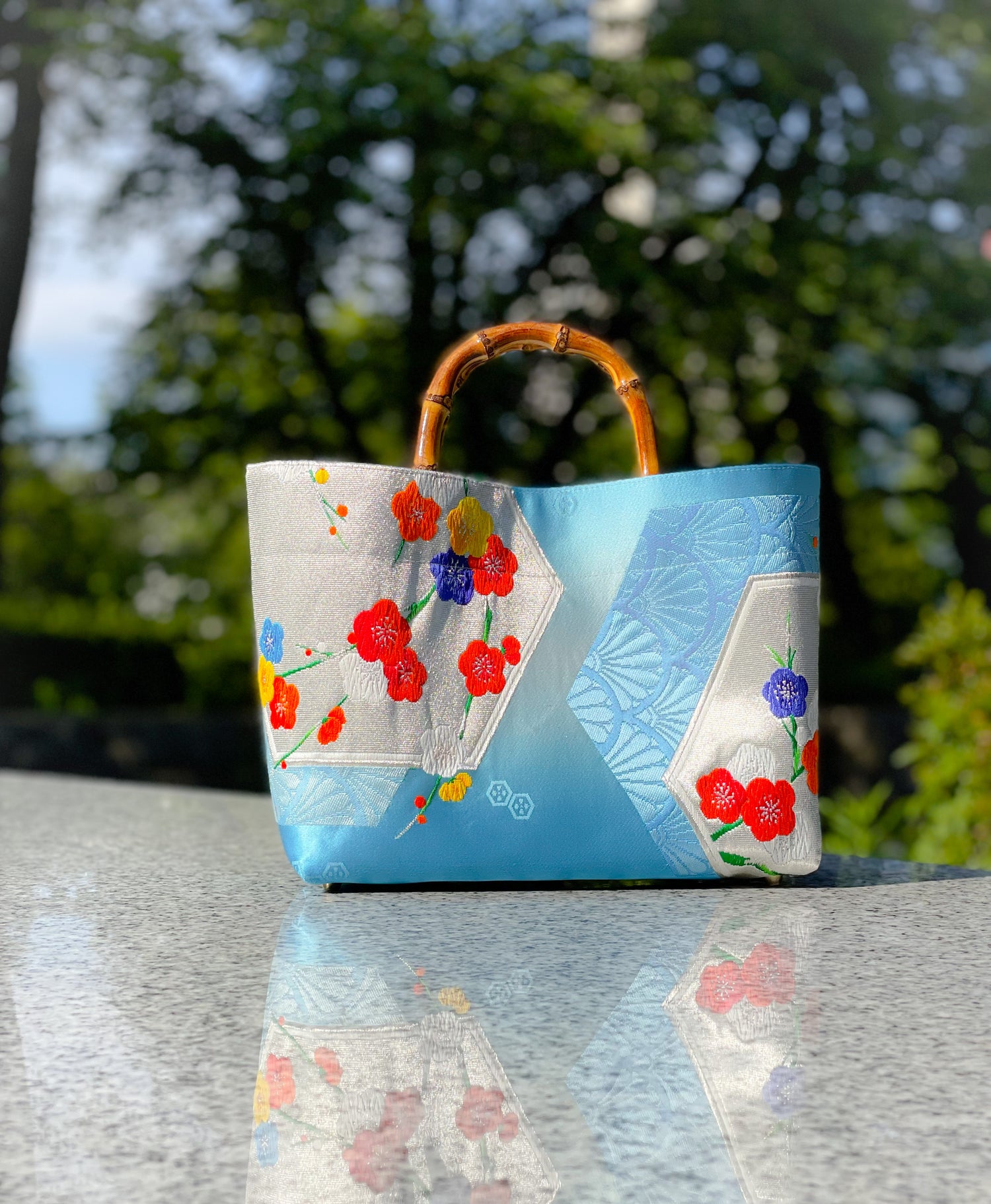 Eternity Tote Bag with bamboo handle 【Miyako】  竹持ち手のエタニティトートバッグ【京】