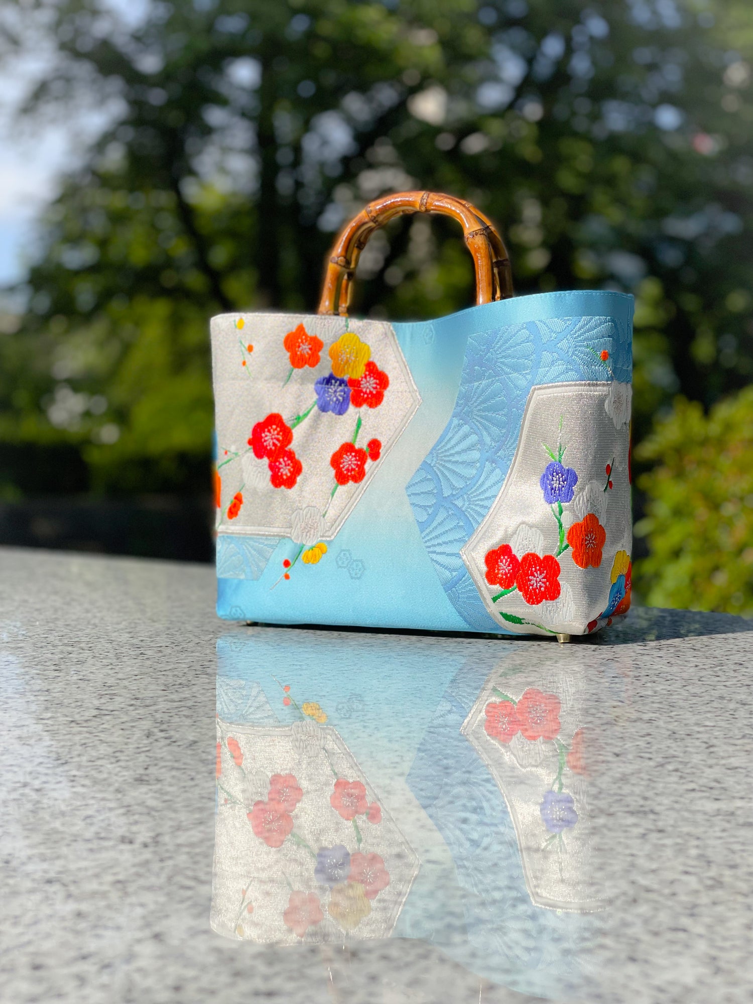 Eternity Tote Bag with bamboo handle 【Miyako】  竹持ち手のエタニティトートバッグ【京】