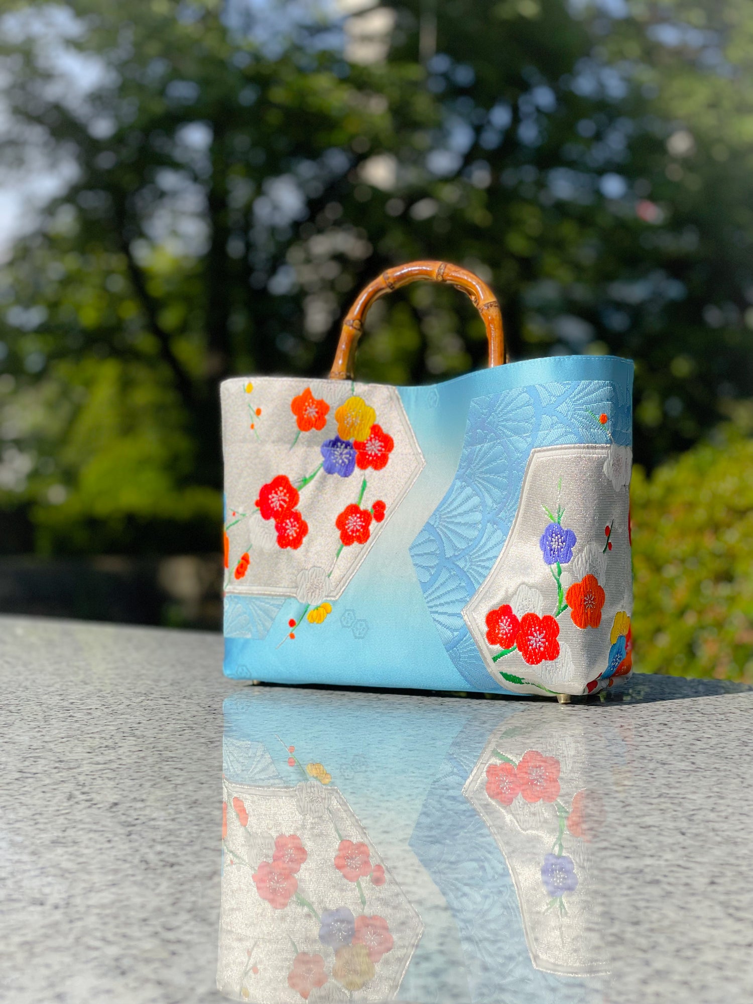 Eternity Tote Bag with bamboo handle 【Miyako】  竹持ち手のエタニティトートバッグ【京】