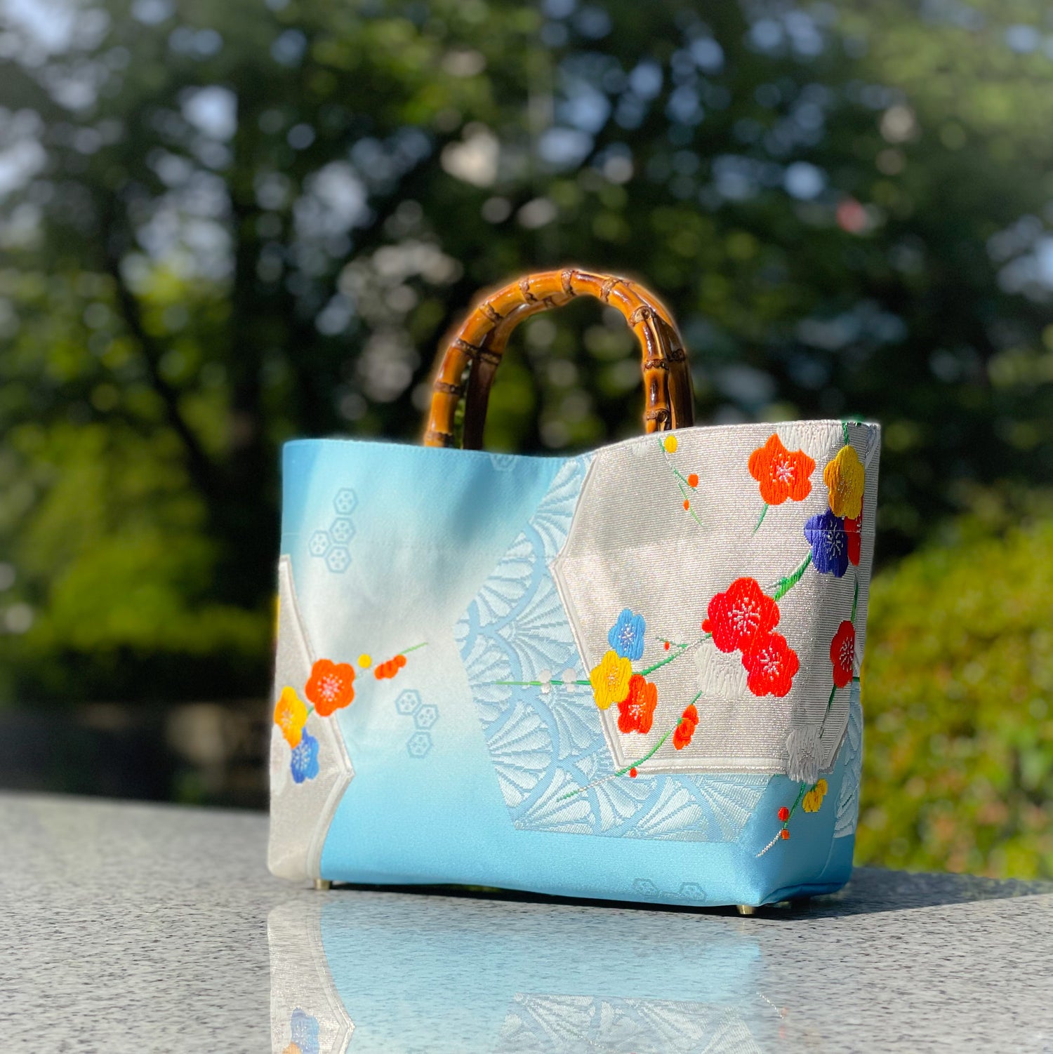 Eternity Tote Bag with bamboo handle 【Miyako】  竹持ち手のエタニティトートバッグ【京】