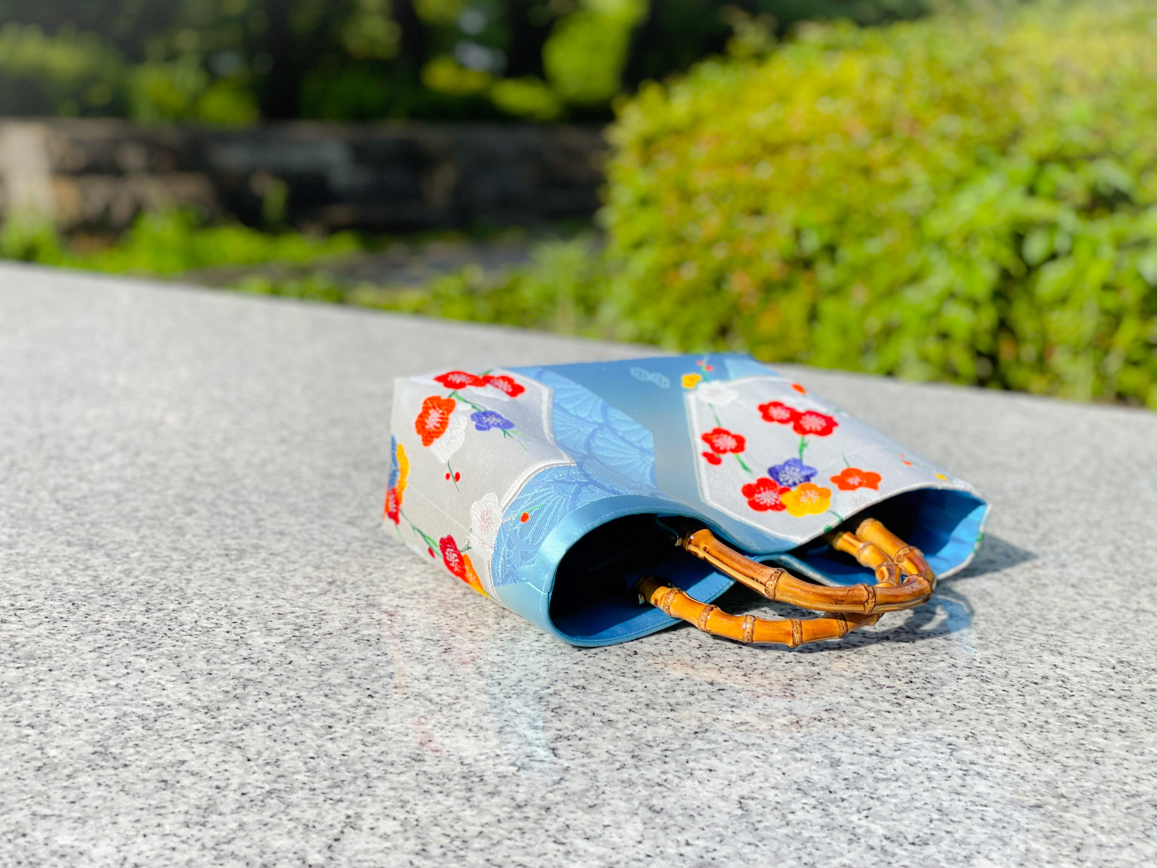 Eternity Tote Bag with bamboo handle 【Miyako】  竹持ち手のエタニティトートバッグ【京】