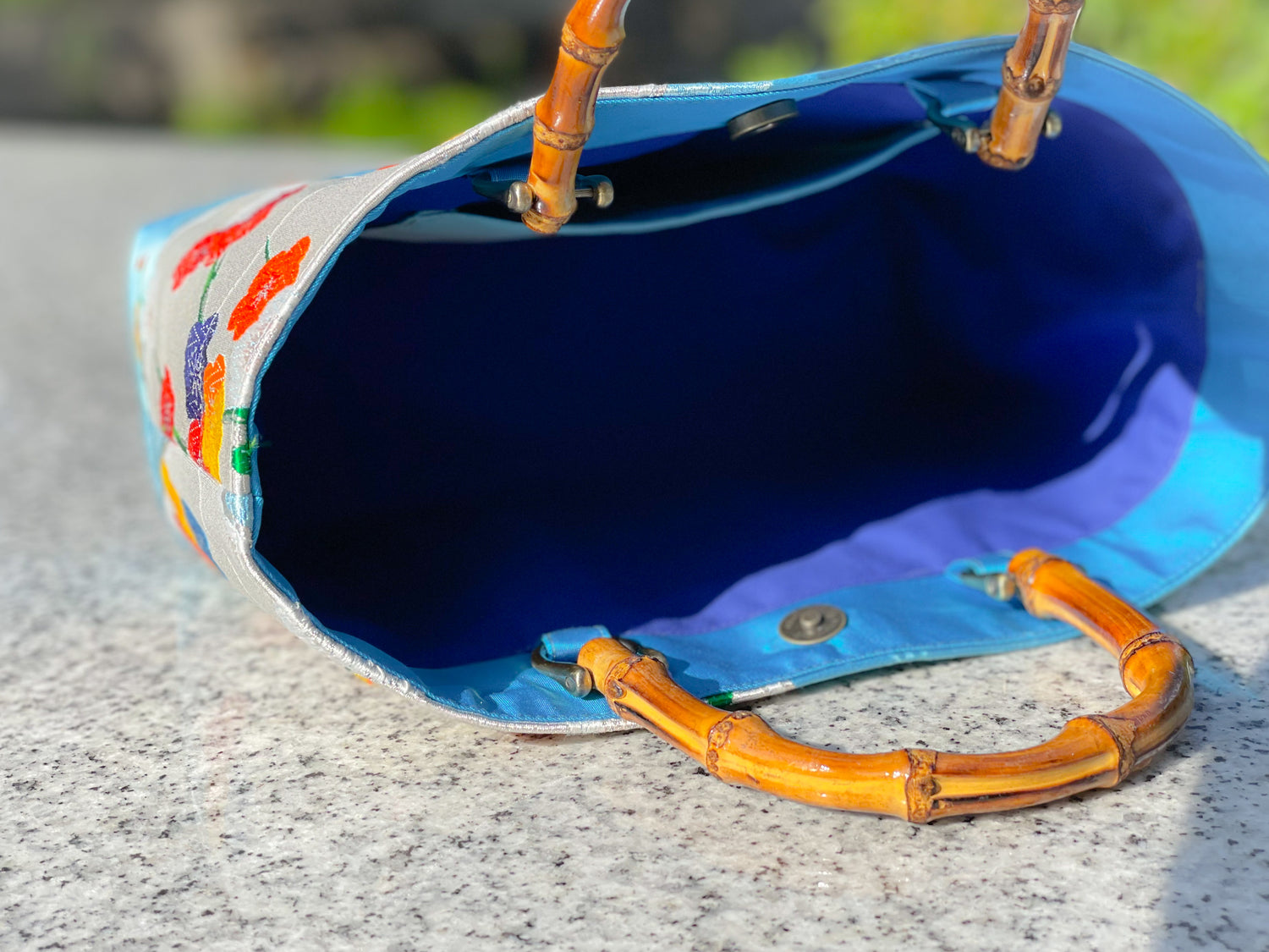 Eternity Tote Bag with bamboo handle 【Miyako】  竹持ち手のエタニティトートバッグ【京】