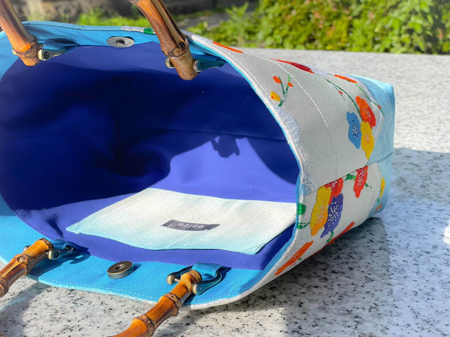 Eternity Tote Bag with bamboo handle 【Miyako】  竹持ち手のエタニティトートバッグ【京】