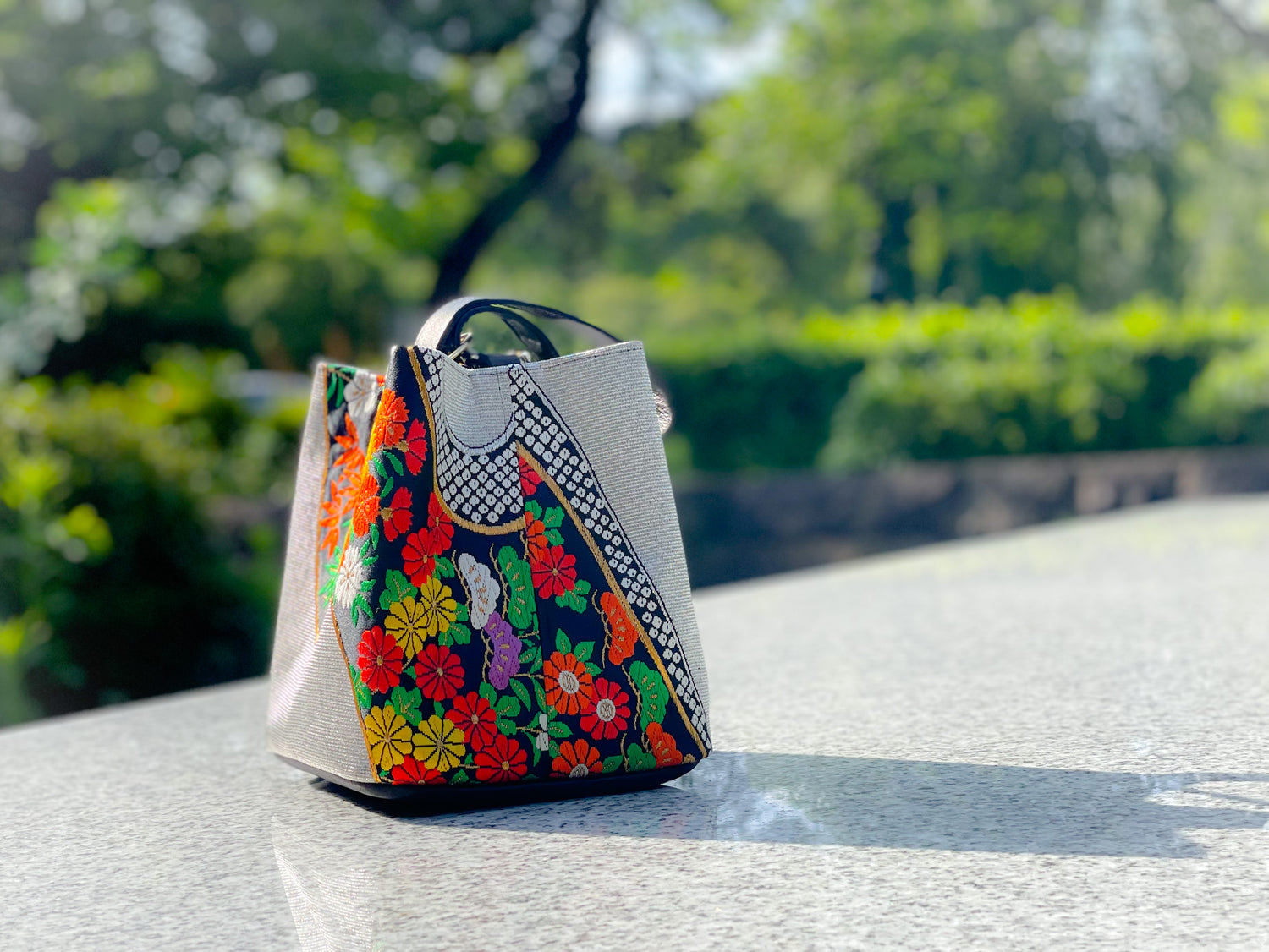 One-handle Bucket Bag【Akari】 ワンハンドルバケットバッグ【明花梨】