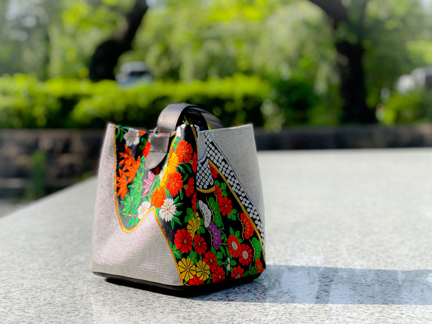 One-handle Bucket Bag【Akari】 ワンハンドルバケットバッグ【明花梨】