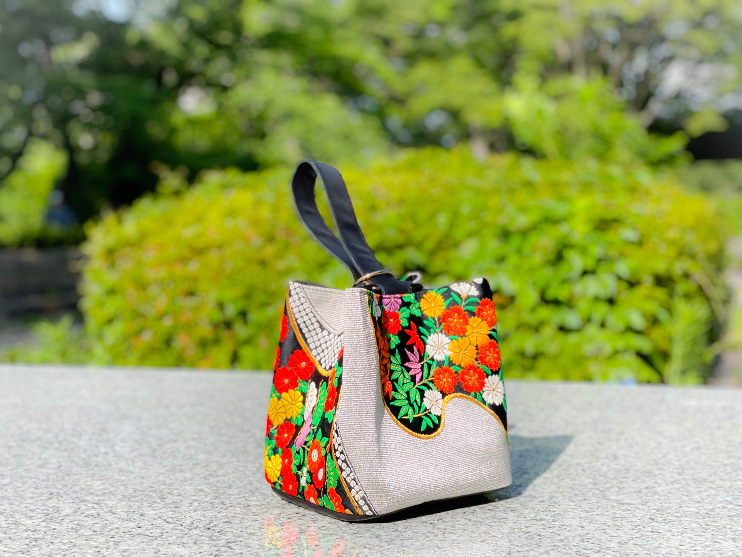 One-handle Bucket Bag【Akari】 ワンハンドルバケットバッグ【明花梨】