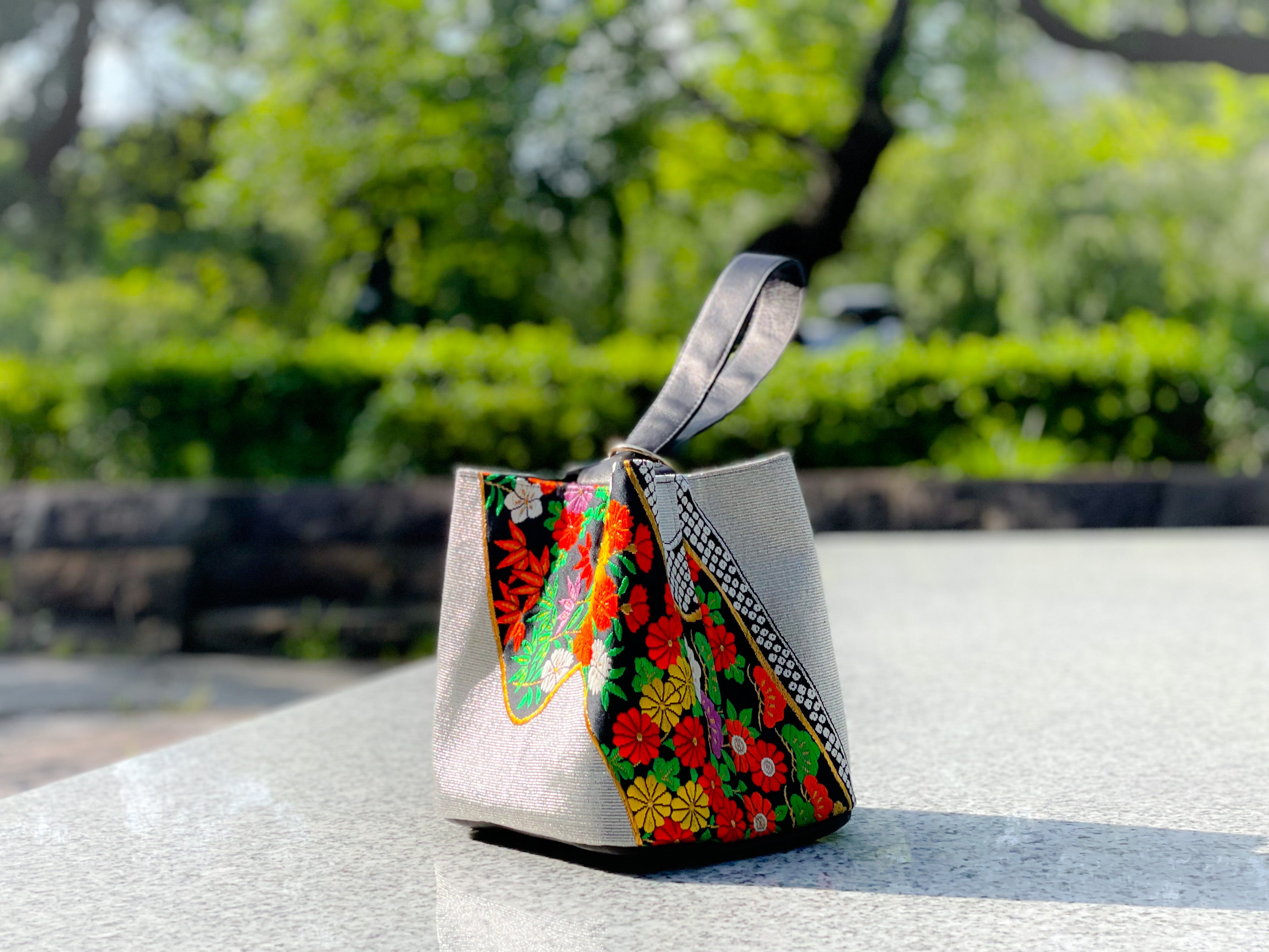 One-handle Bucket Bag【Akari】 ワンハンドルバケットバッグ【明花梨】