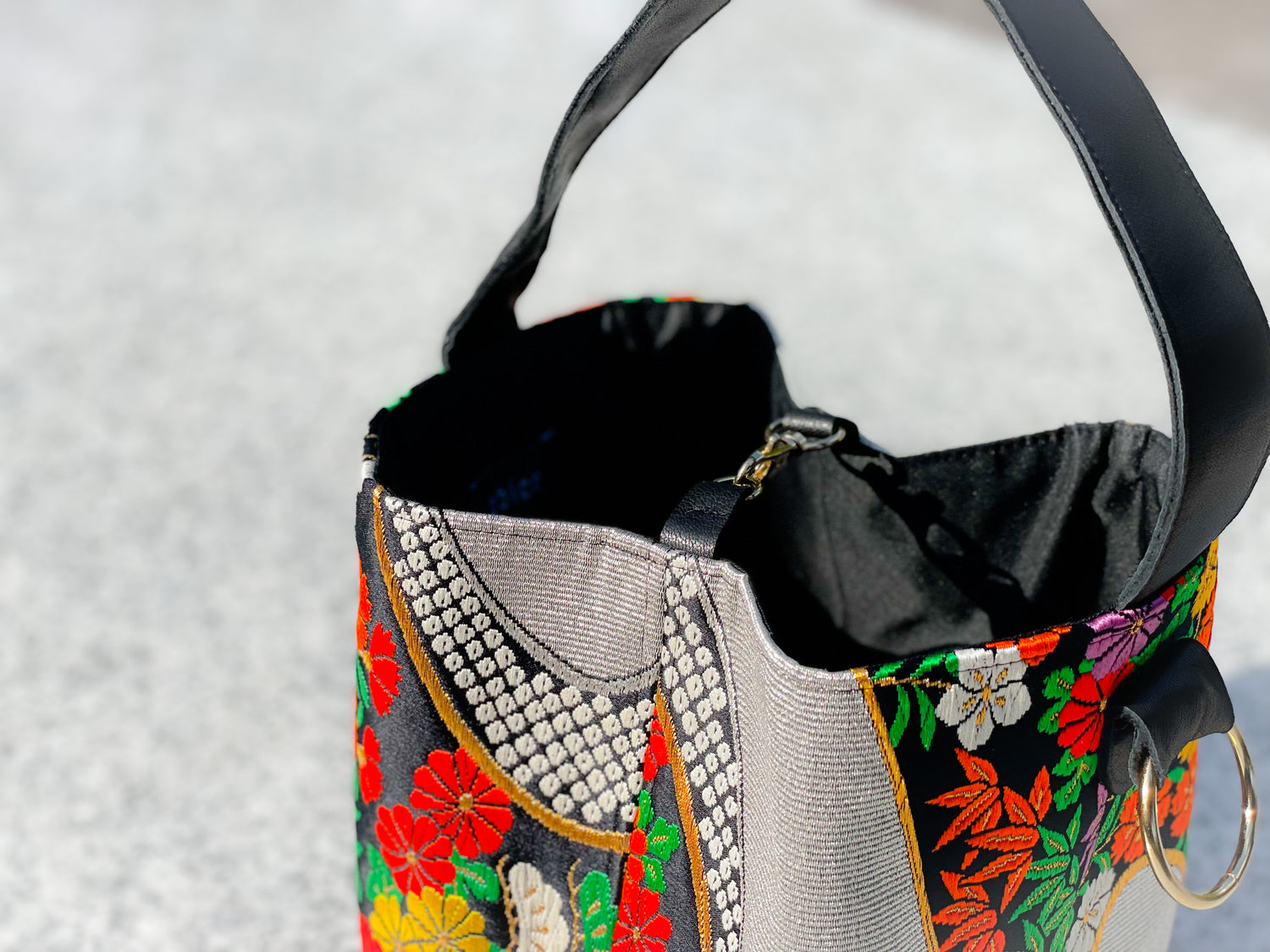 One-handle Bucket Bag【Akari】 ワンハンドルバケットバッグ【明花梨】