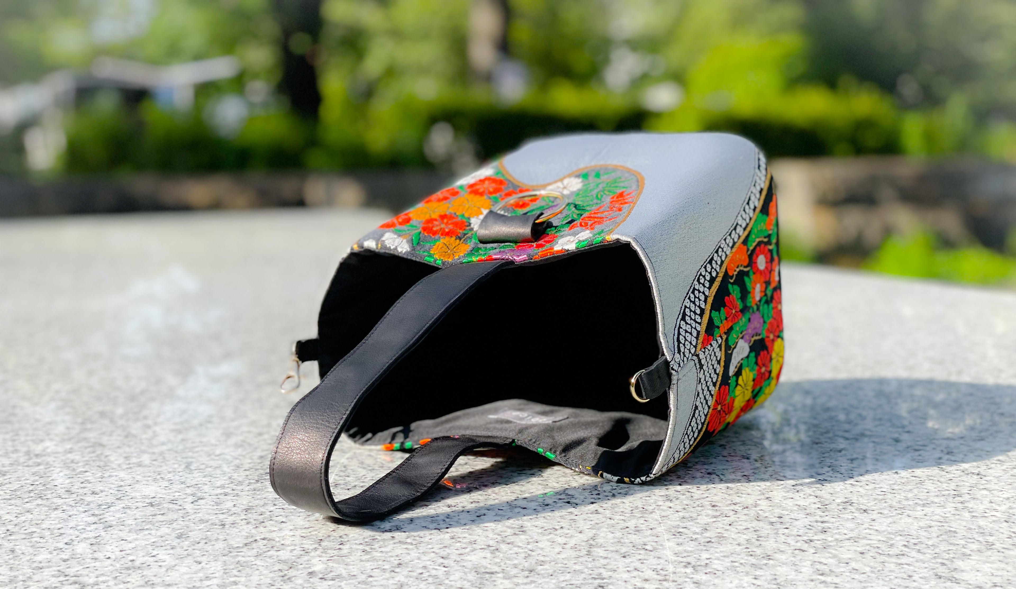 One-handle Bucket Bag【Akari】 ワンハンドルバケットバッグ【明花梨】