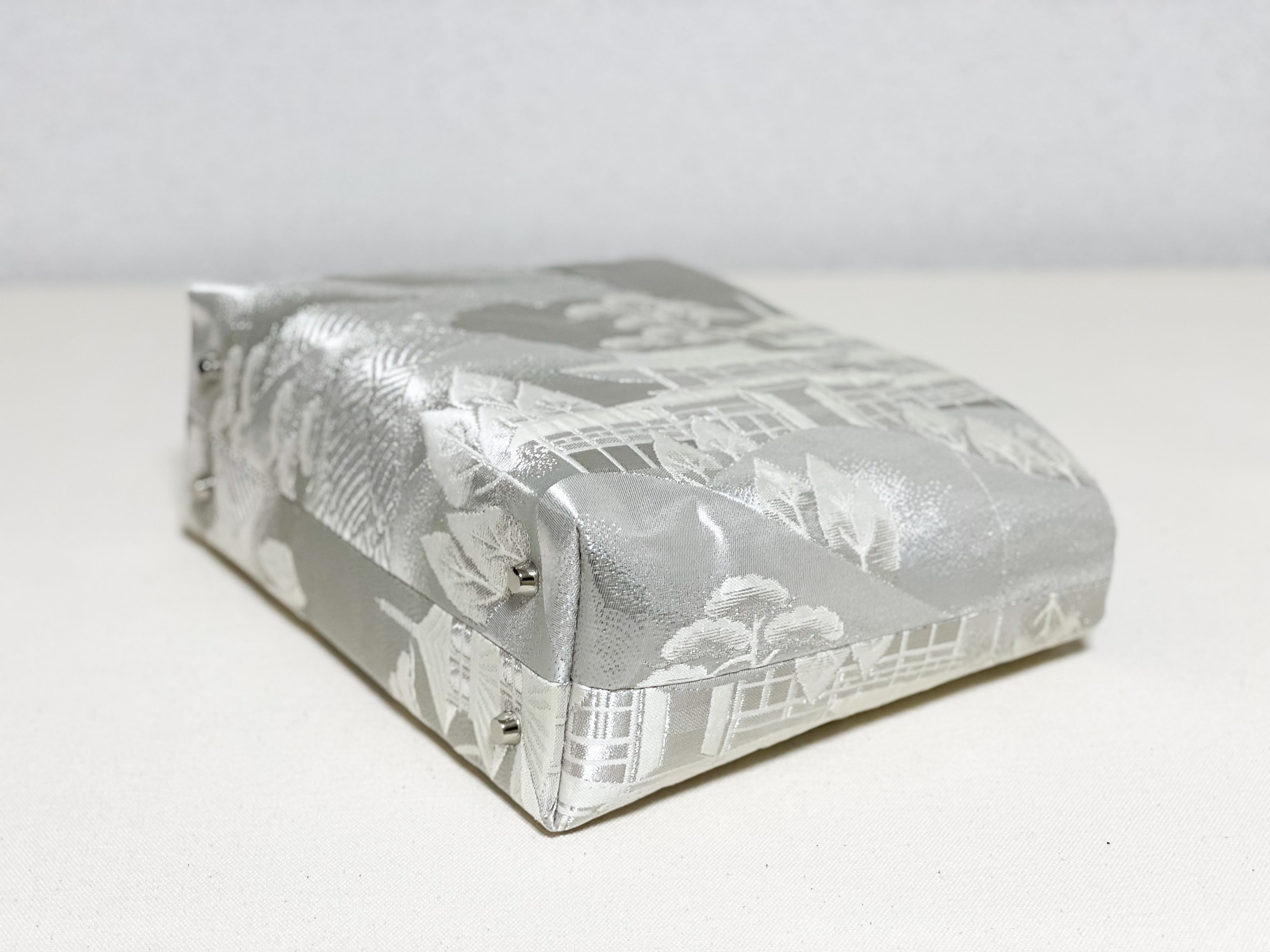 【Platinum Collection】Eternity Tote Bag with bamboo handle 【Ginpuu】  竹持ち手のエタニティトート【銀風】