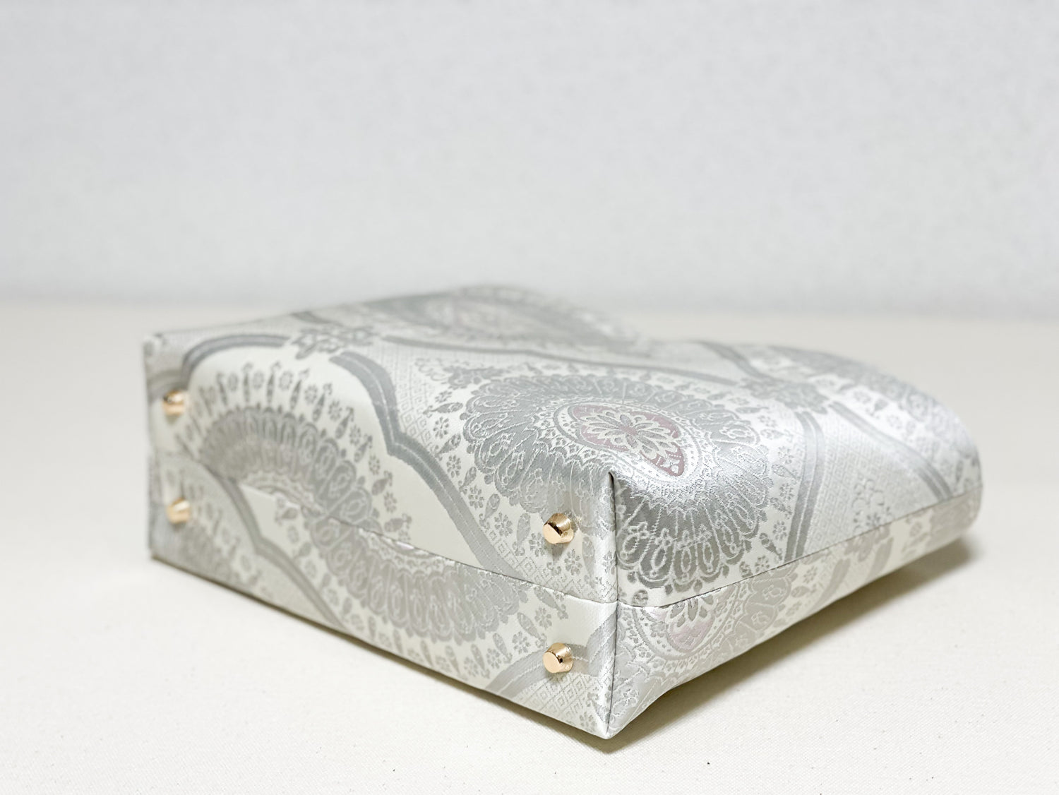 【Platinum Collection】Eternity Tote Bag with bamboo handle 【Ginrin】  竹持ち手のエタニティトート【銀鱗】