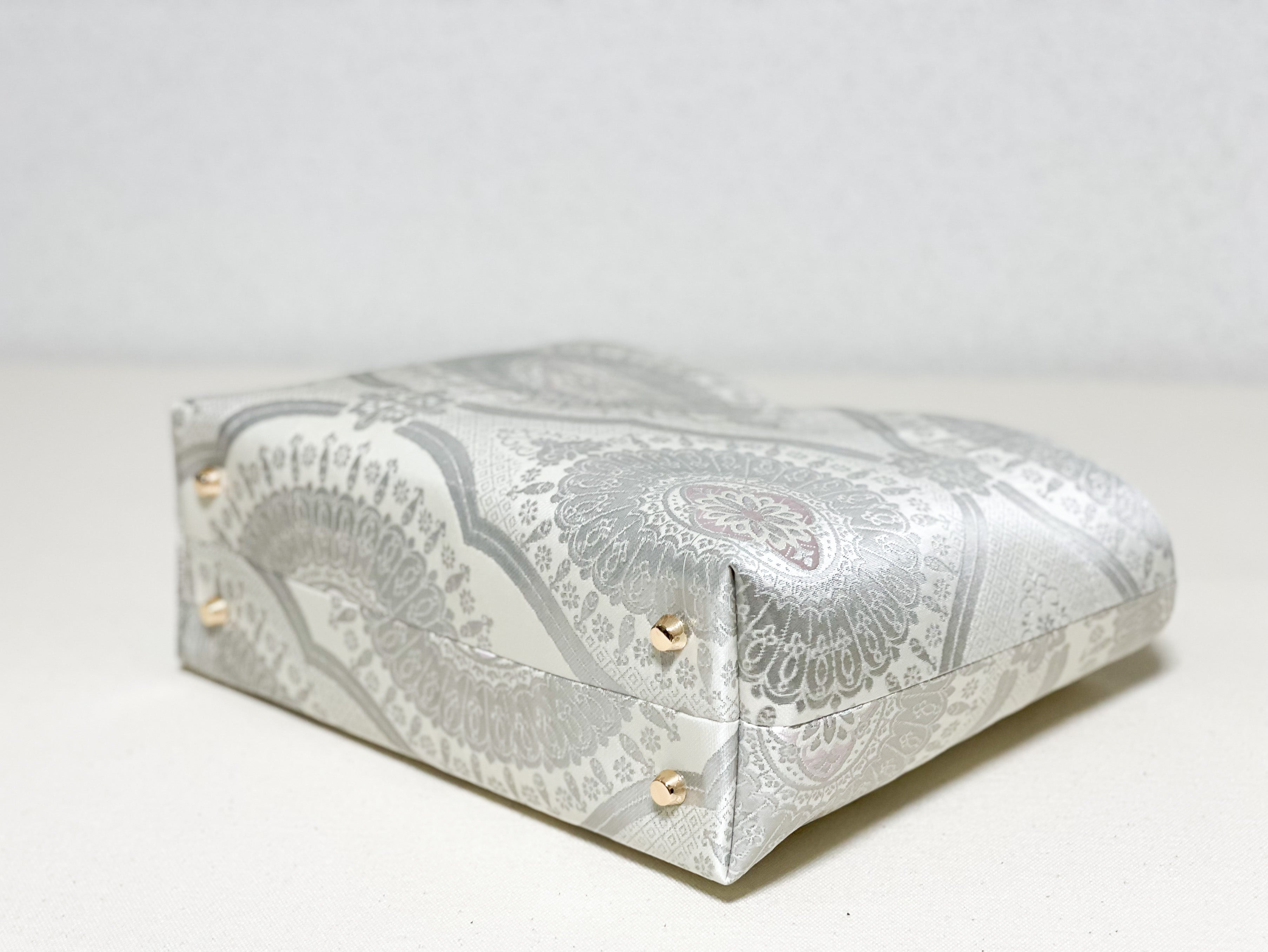 【Platinum Collection】Eternity Tote Bag with bamboo handle 【Ginrin】  竹持ち手のエタニティトート【銀鱗】