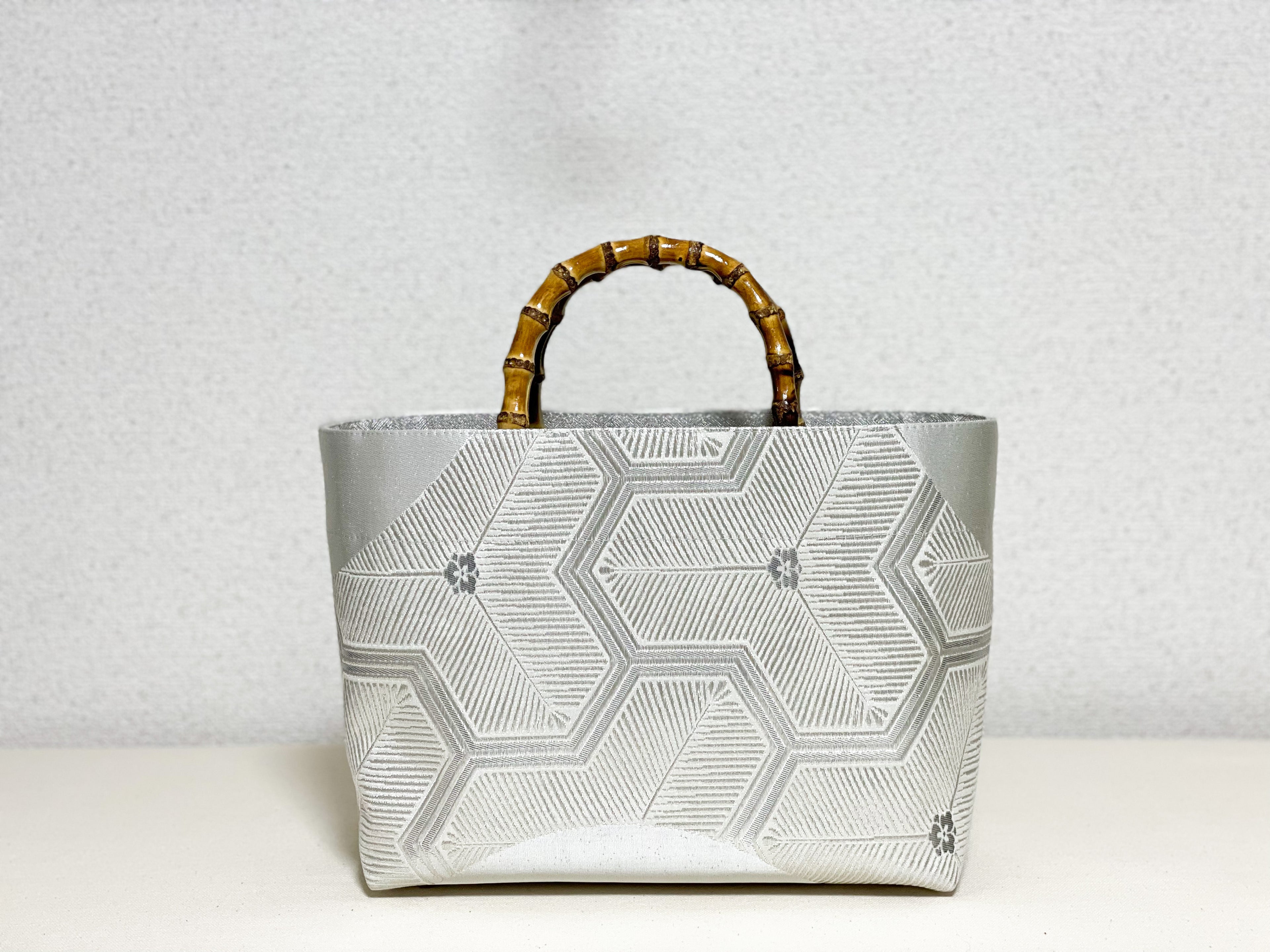 【Platinum Collection】Eternity Tote Bag with bamboo handle 【Mitsuki】  竹持ち手のエタニティトート【三月】