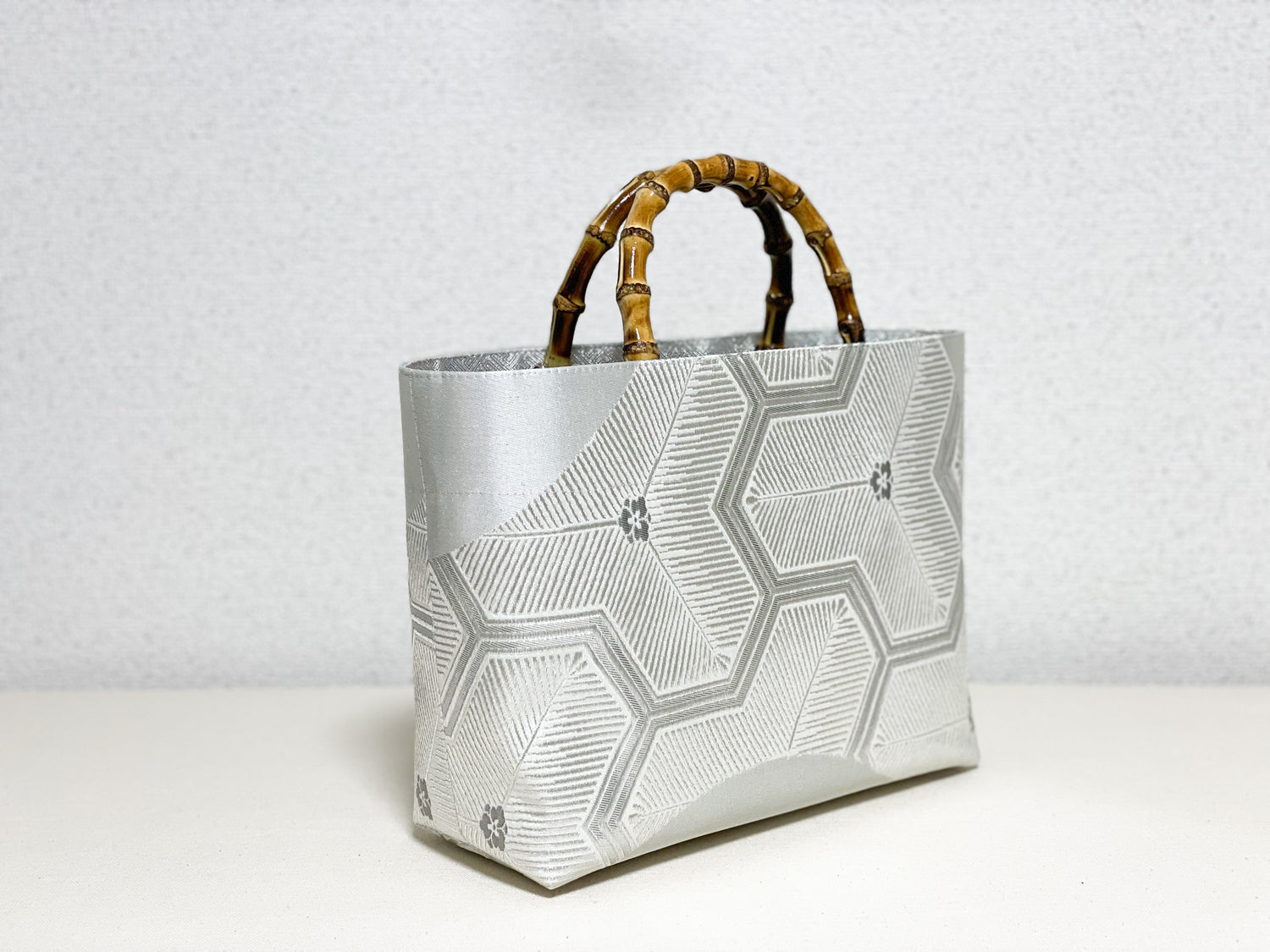 【Platinum Collection】Eternity Tote Bag with bamboo handle 【Mitsuki】  竹持ち手のエタニティトート【三月】