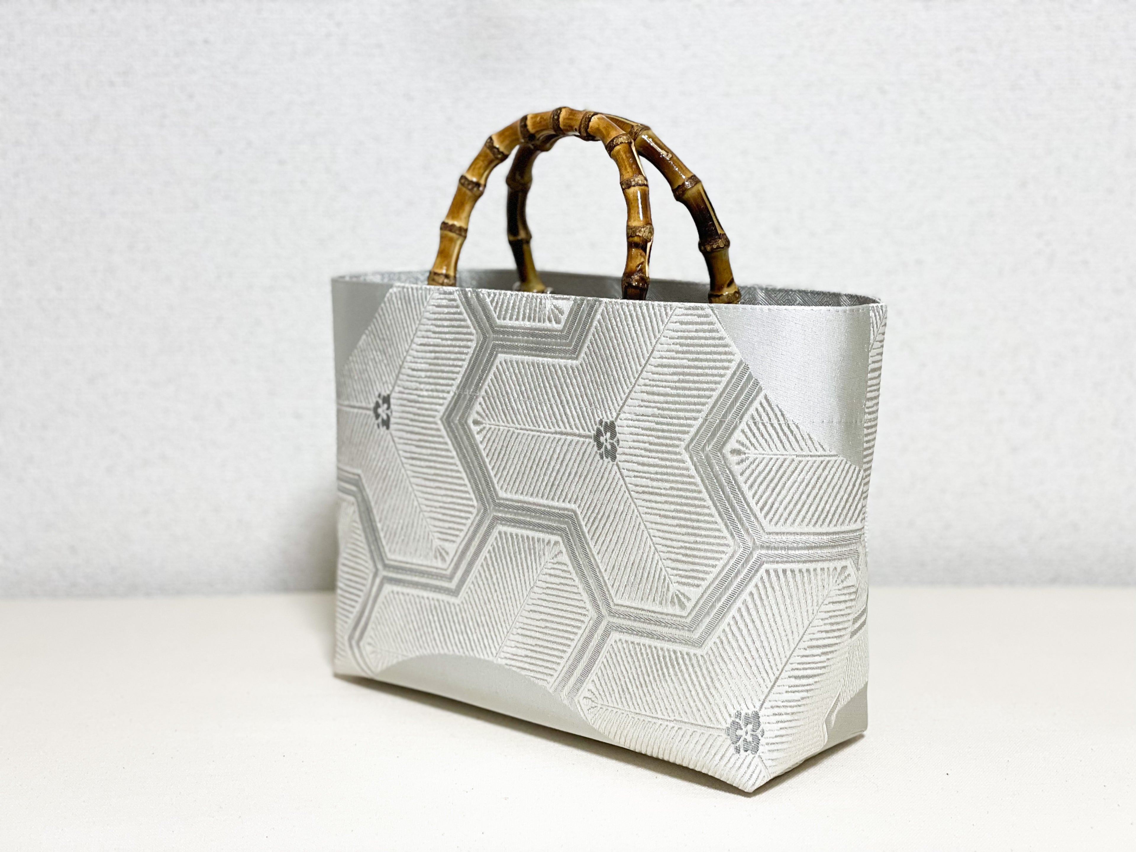 【Platinum Collection】Eternity Tote Bag with bamboo handle 【Mitsuki】  竹持ち手のエタニティトート【三月】