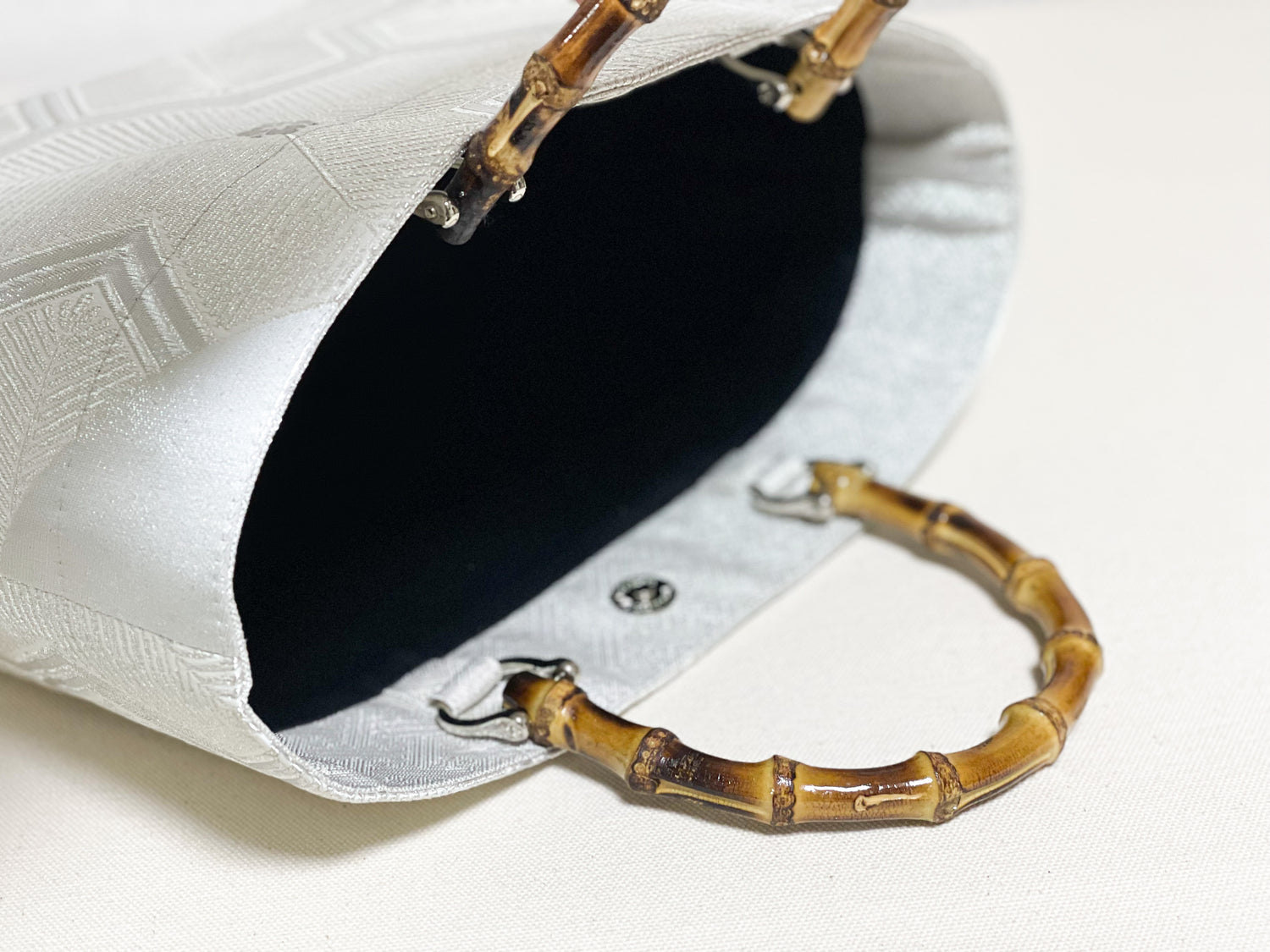 【Platinum Collection】Eternity Tote Bag with bamboo handle 【Mitsuki】  竹持ち手のエタニティトート【三月】