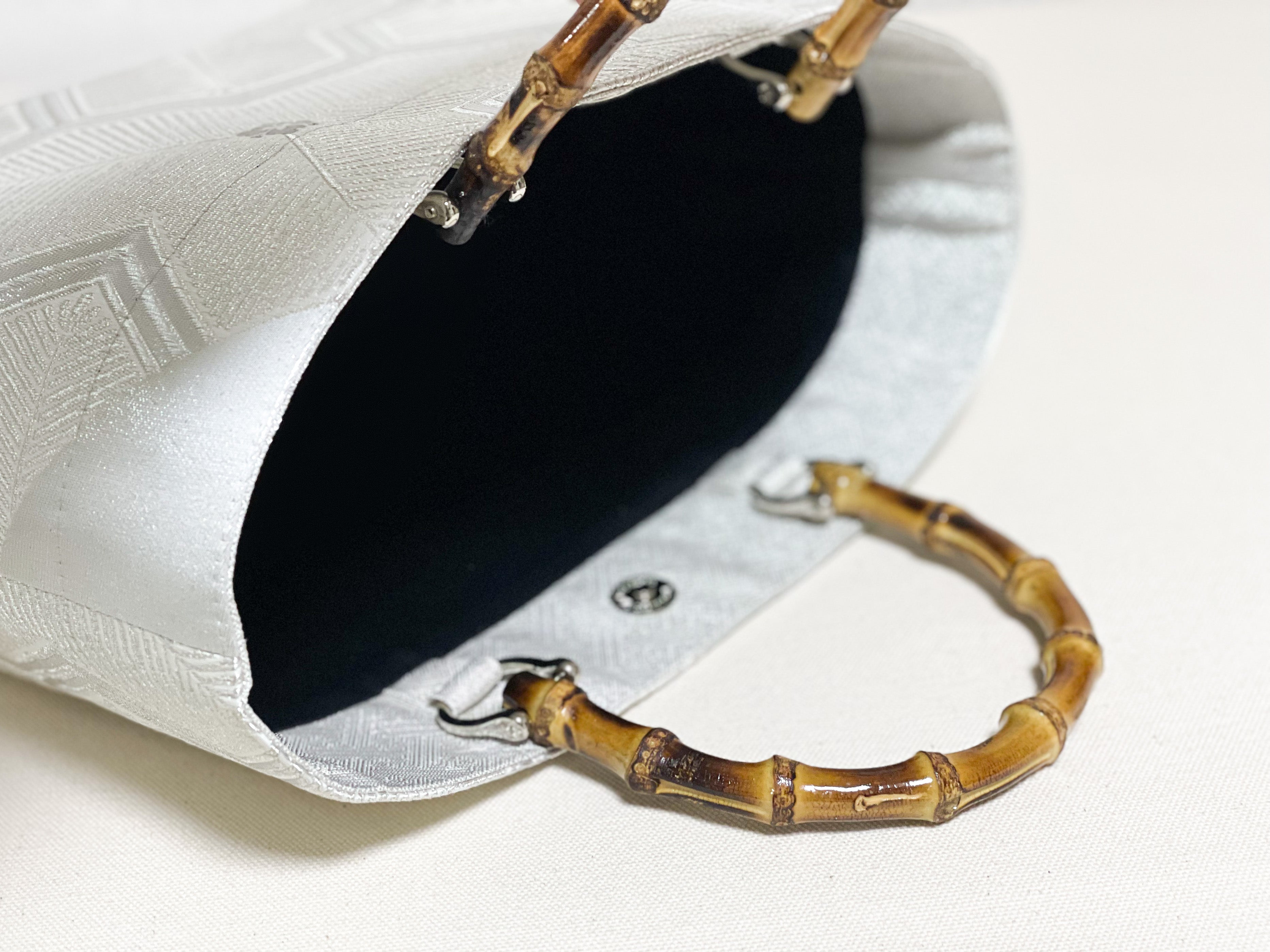 【Platinum Collection】Eternity Tote Bag with bamboo handle 【Mitsuki】  竹持ち手のエタニティトート【三月】