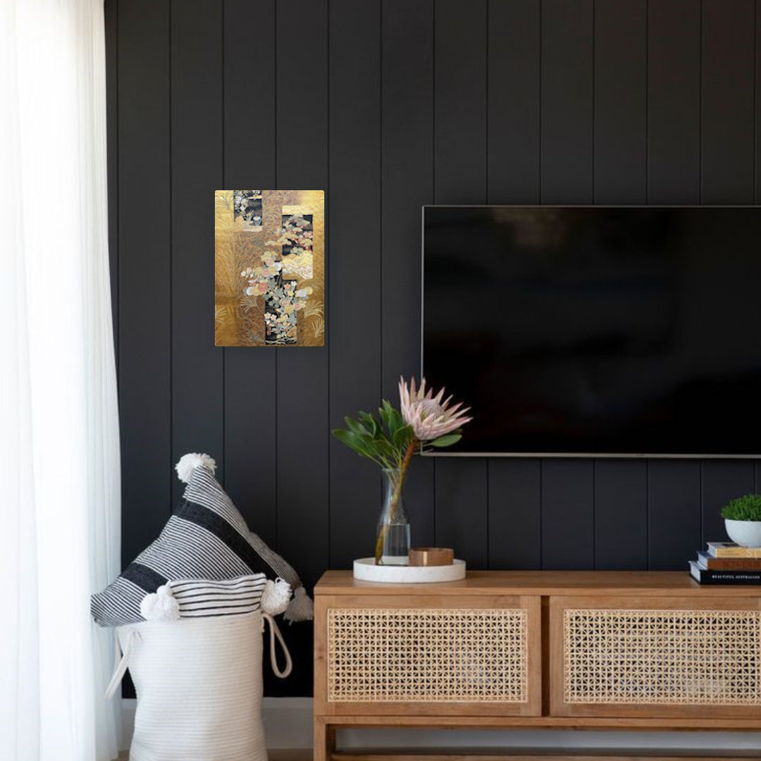 Fabric Panel【Kano】壁掛けきもの帯ファブリックパネル【花乃】