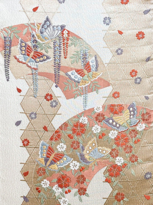 Fabric Panel【Sato】壁掛けきもの帯ファブリックパネル【里都】