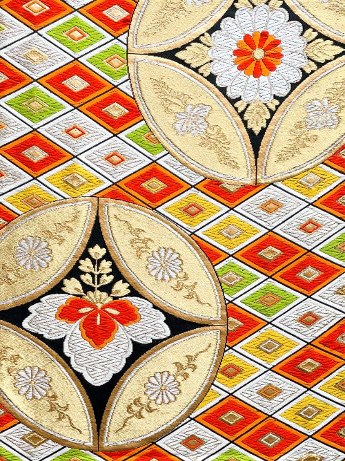 Fabric Panel【Tsukiha】壁掛けきもの帯ファブリックパネル【月葉】