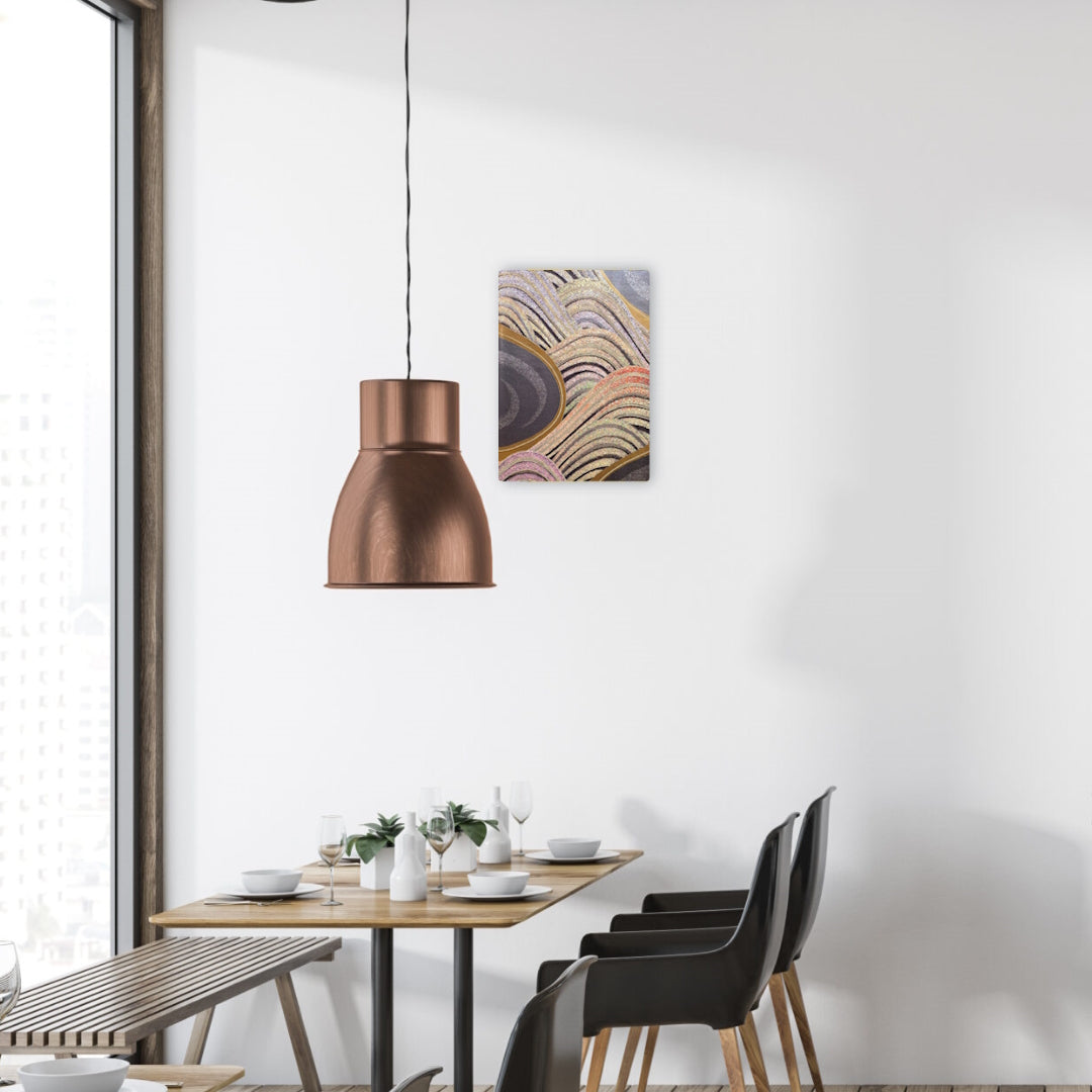 Fabric Panel【Yukari】壁掛けきもの帯ファブリックパネル【紫】