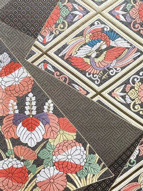 Fabric Panel【Yuno】壁掛けきもの帯ファブリックパネル【由乃】