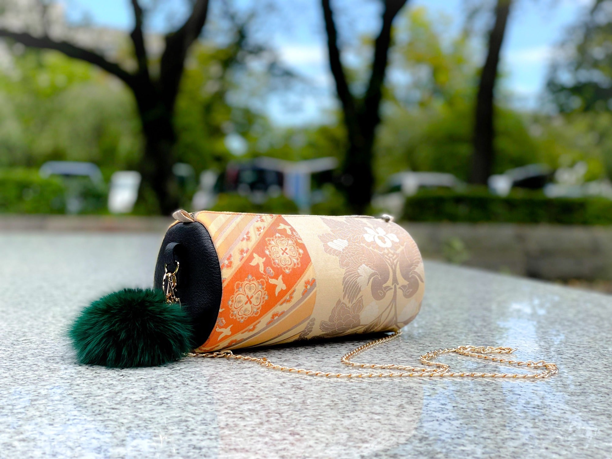Cylinder Shoulder Pouch【Kotobuki】 筒型シリンダーポーチ【寿】