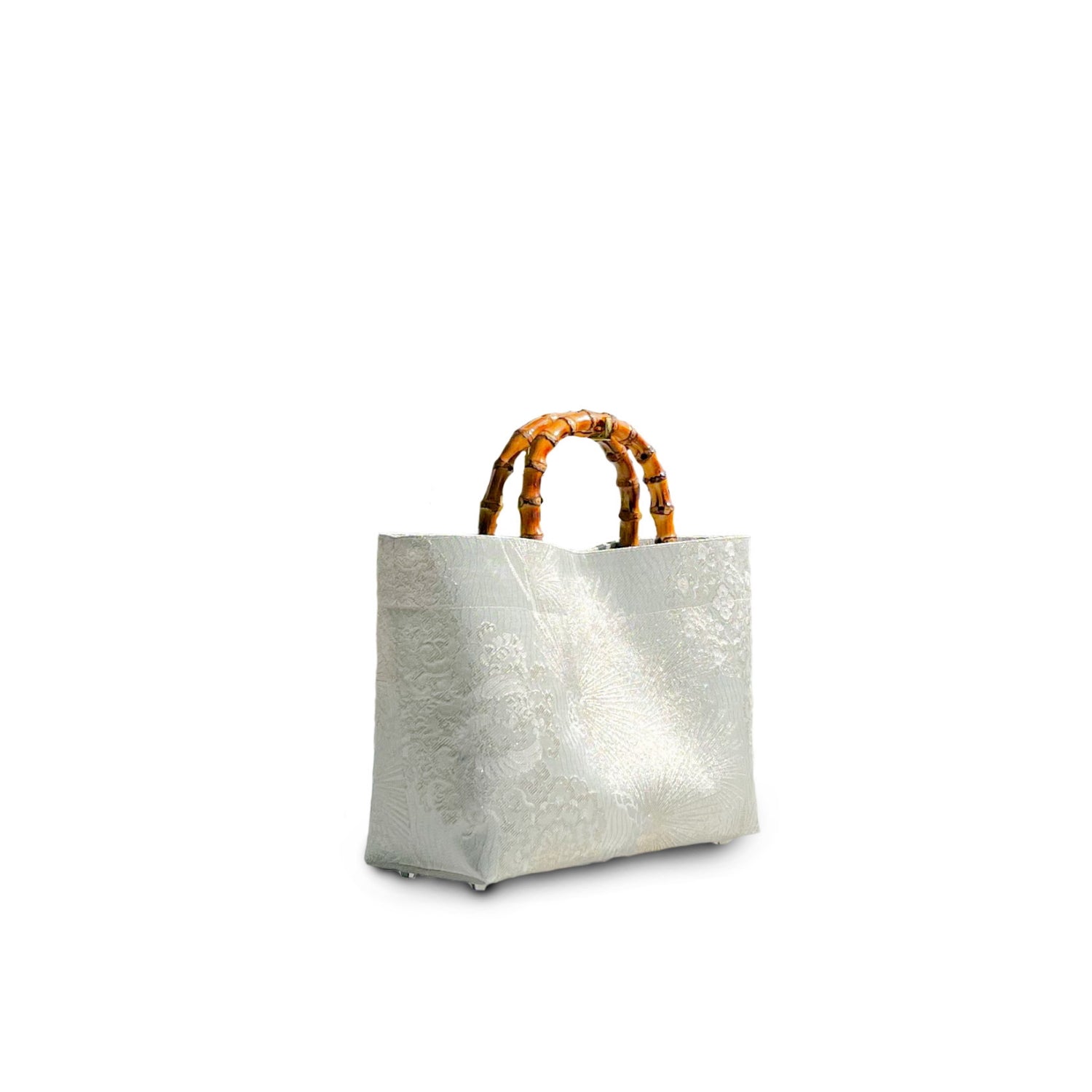Eternity Tote Bag with bamboo handle 【Ginpaku】 竹持ち手のエタニティトートバッグ【銀箔】