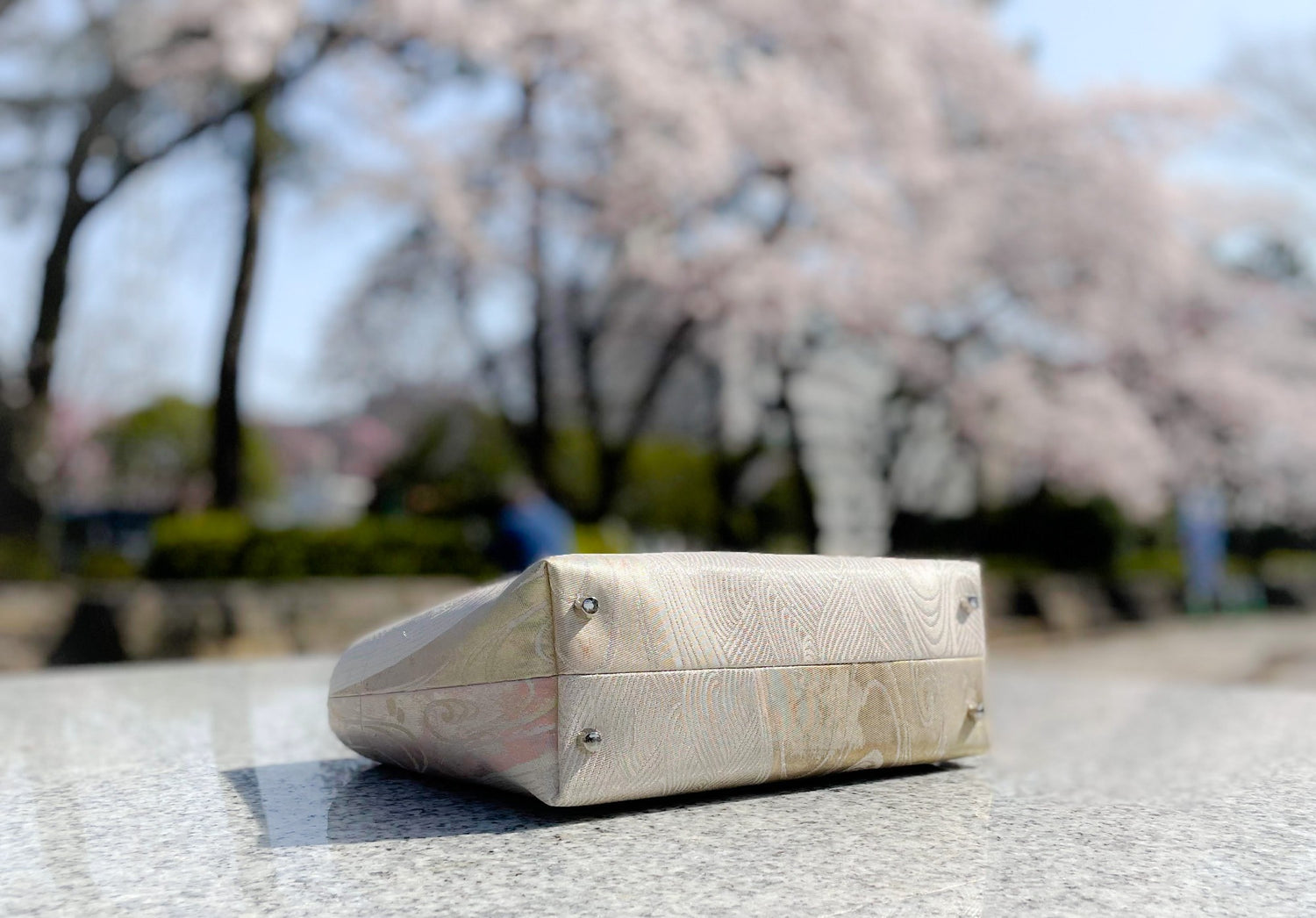 Eternity Tote Bag with bamboo handle 【Izumi】  竹持ち手のエタニティトートバッグ【和泉】