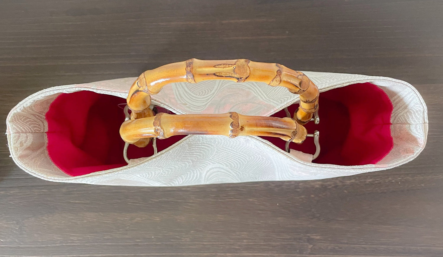 Eternity Tote Bag with bamboo handle 【Izumi】  竹持ち手のエタニティトートバッグ【和泉】