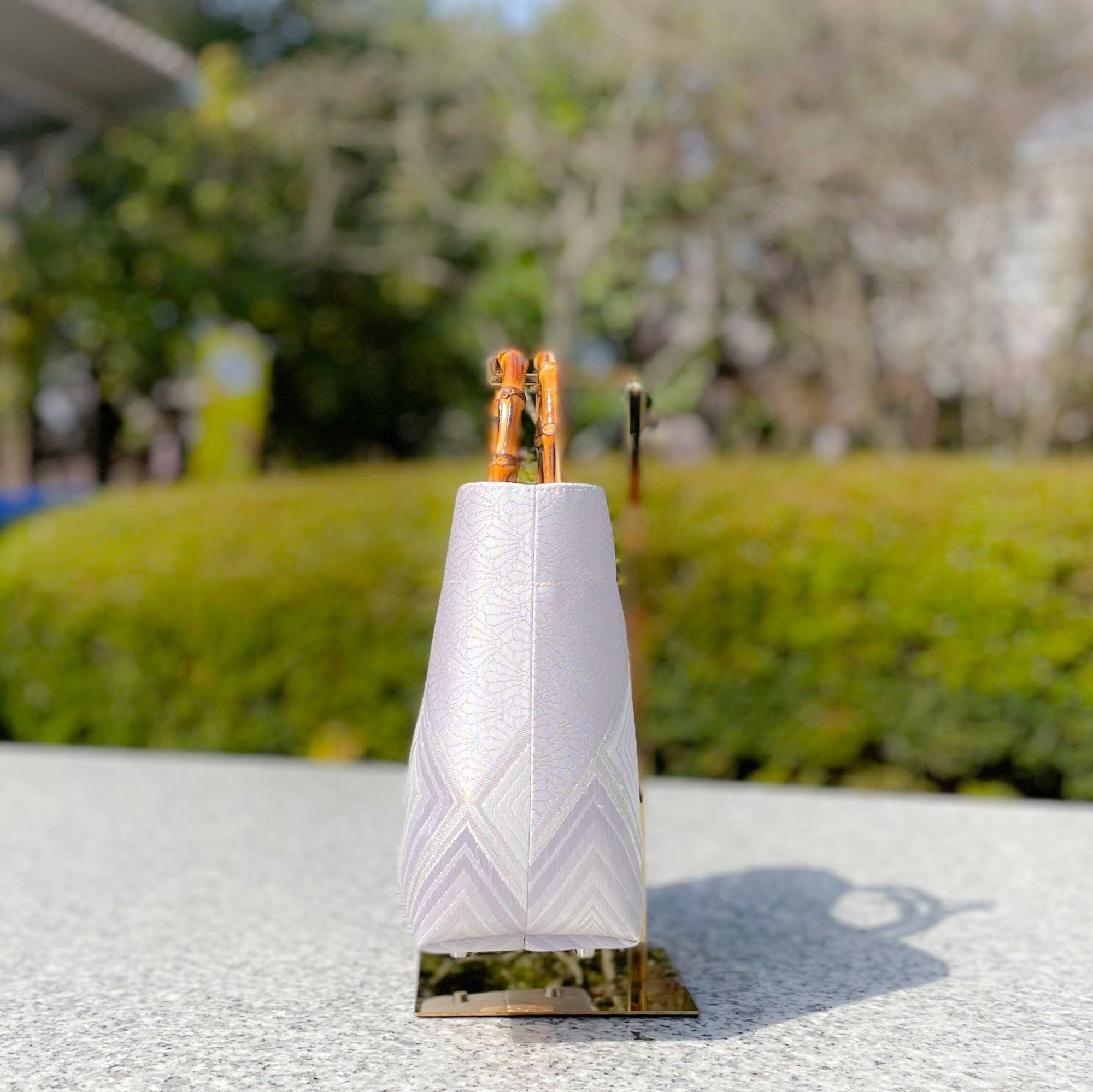 Eternity Tote Bag with bamboo handle 【Yachiyo】  竹持ち手のエタニティトートバッグ【八千代】