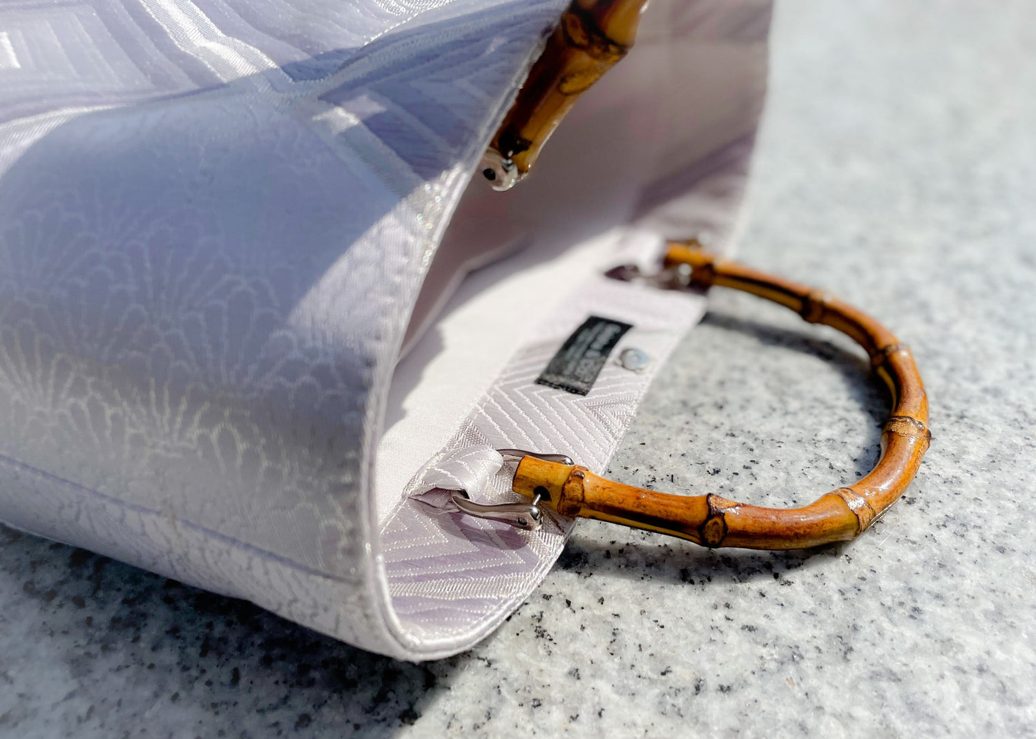 Eternity Tote Bag with bamboo handle 【Yachiyo】  竹持ち手のエタニティトートバッグ【八千代】