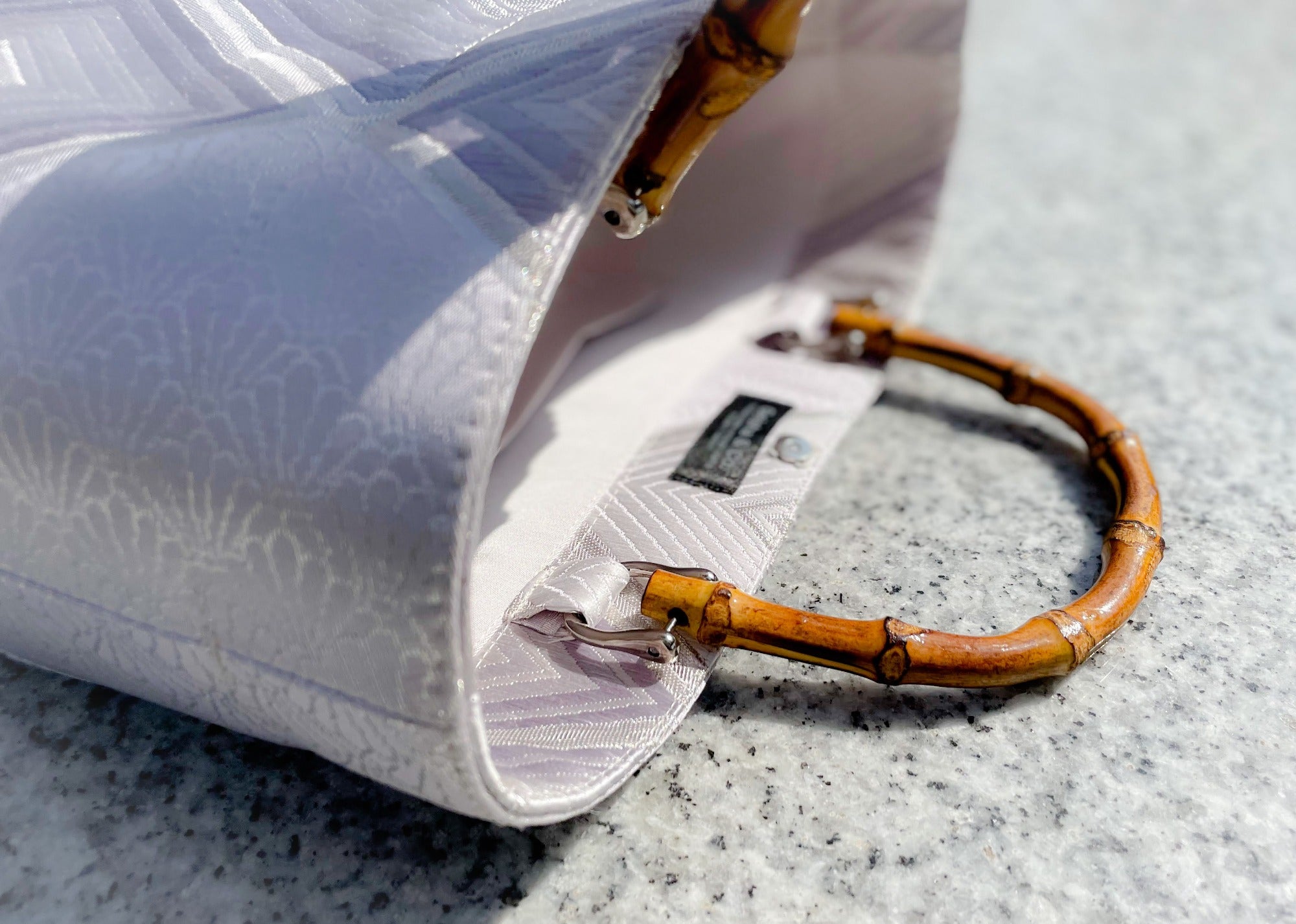 Eternity Tote Bag with bamboo handle 【Yachiyo】  竹持ち手のエタニティトートバッグ【八千代】