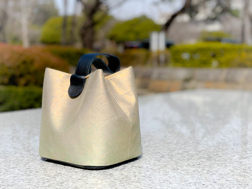 One-handle Bucket Bag【Konjiki】 ワンハンドルバケットバッグ【金色】