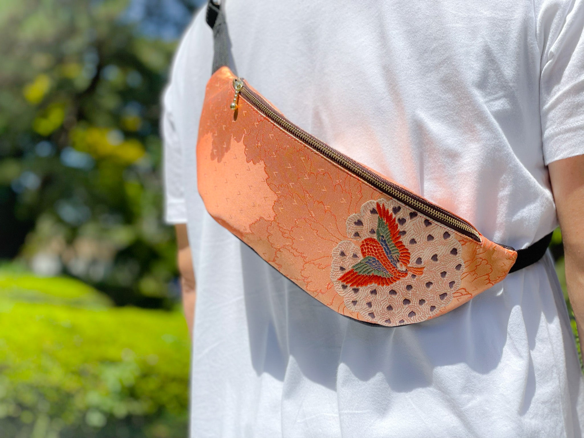 Waist・Cross-body Bag【Kurenai】クロスボディーバッグ【紅】