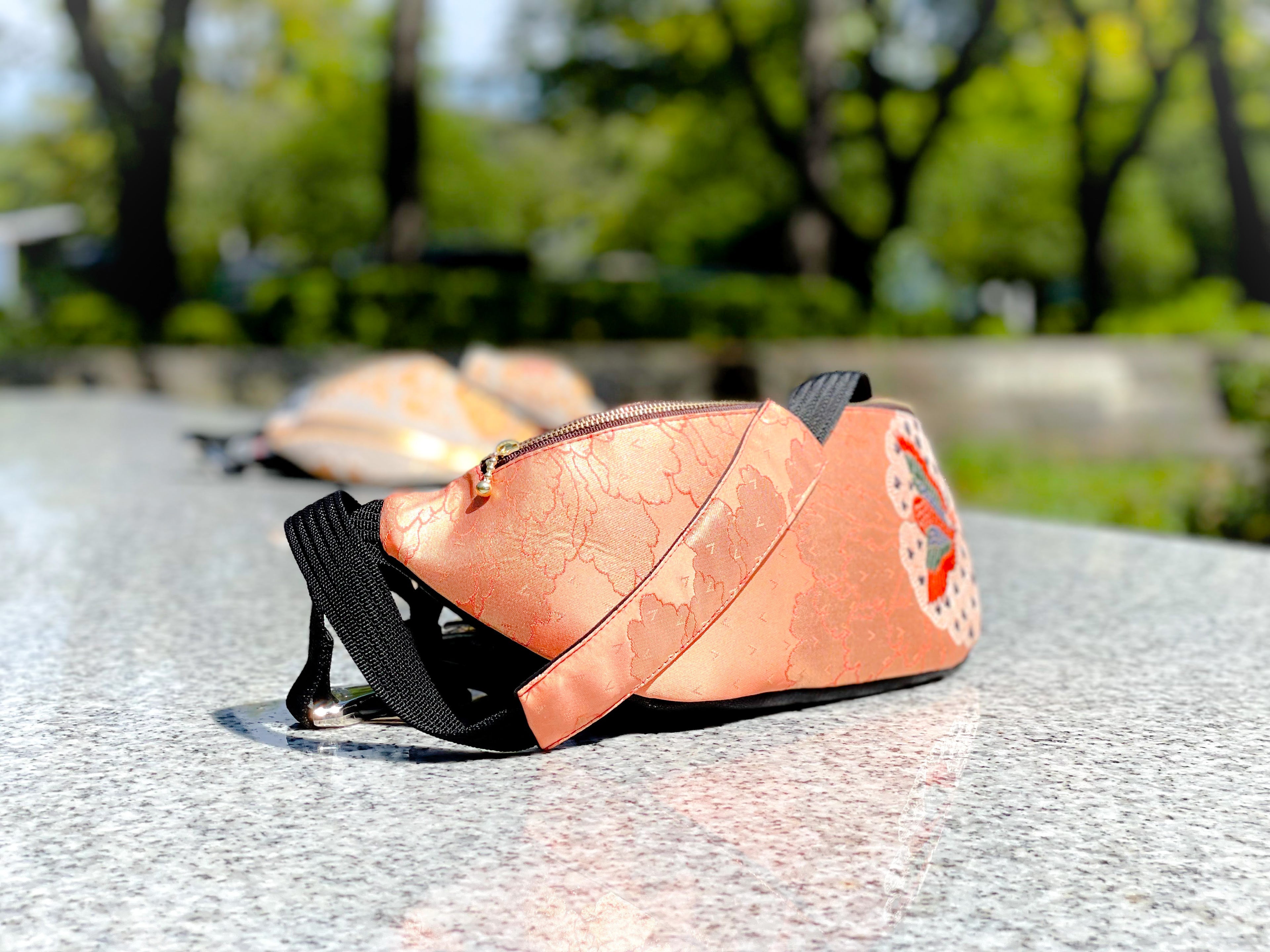 Waist・Cross-body Bag【Kurenai】クロスボディーバッグ【紅】