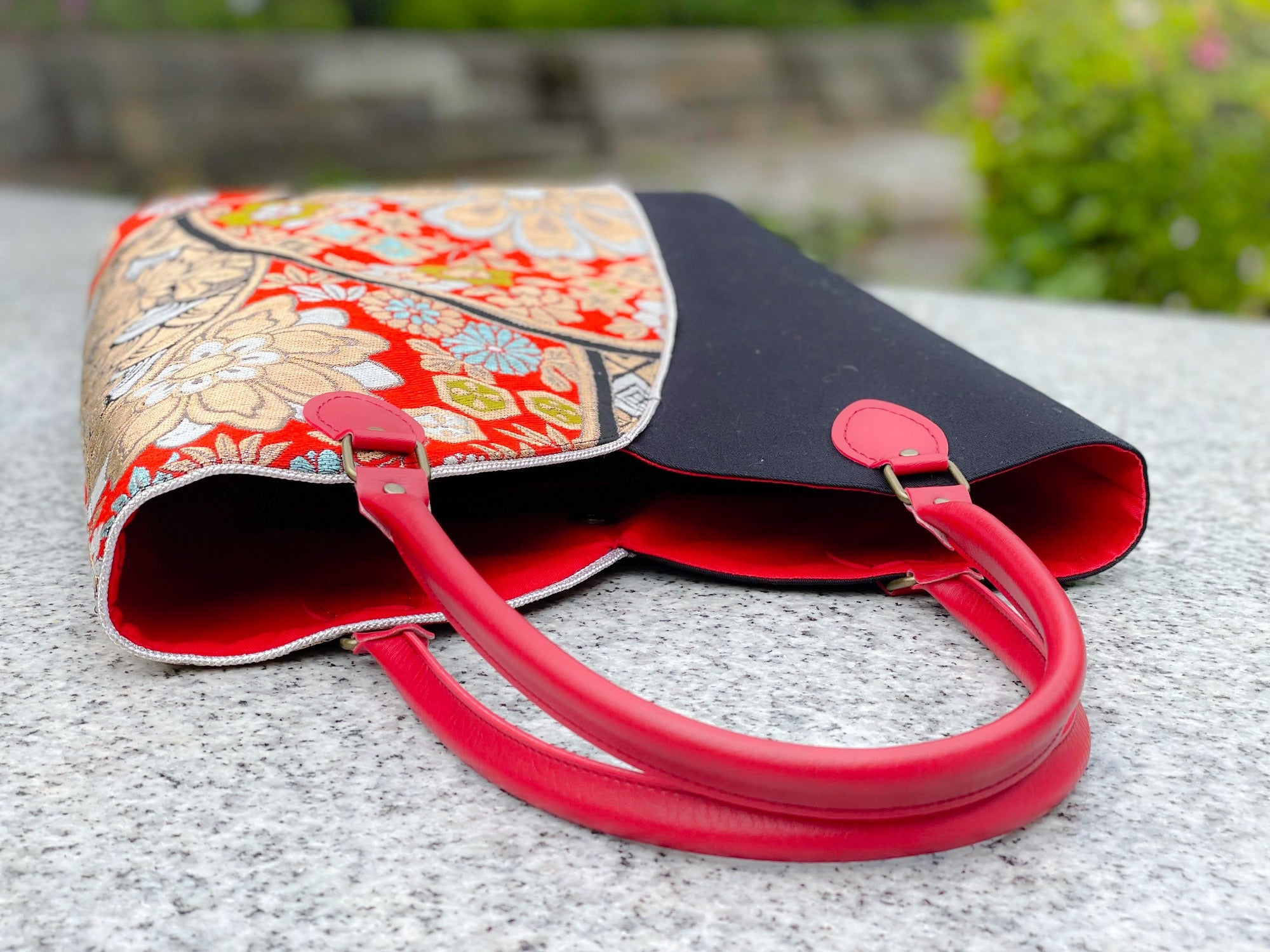 Kimono Collar Tote Bag【Hana】 きもの襟トート【花梛】