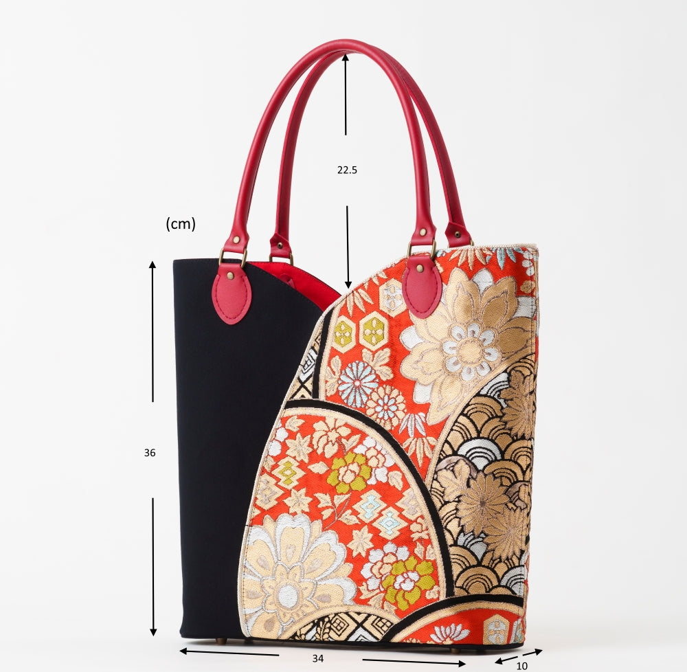 Custom-made Kimono Collar Tote カスタムメイド-きもの襟トート