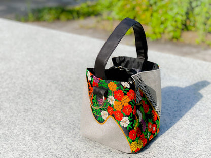 One-handle Bucket Bag【Akari】 ワンハンドルバケットバッグ【明花梨】