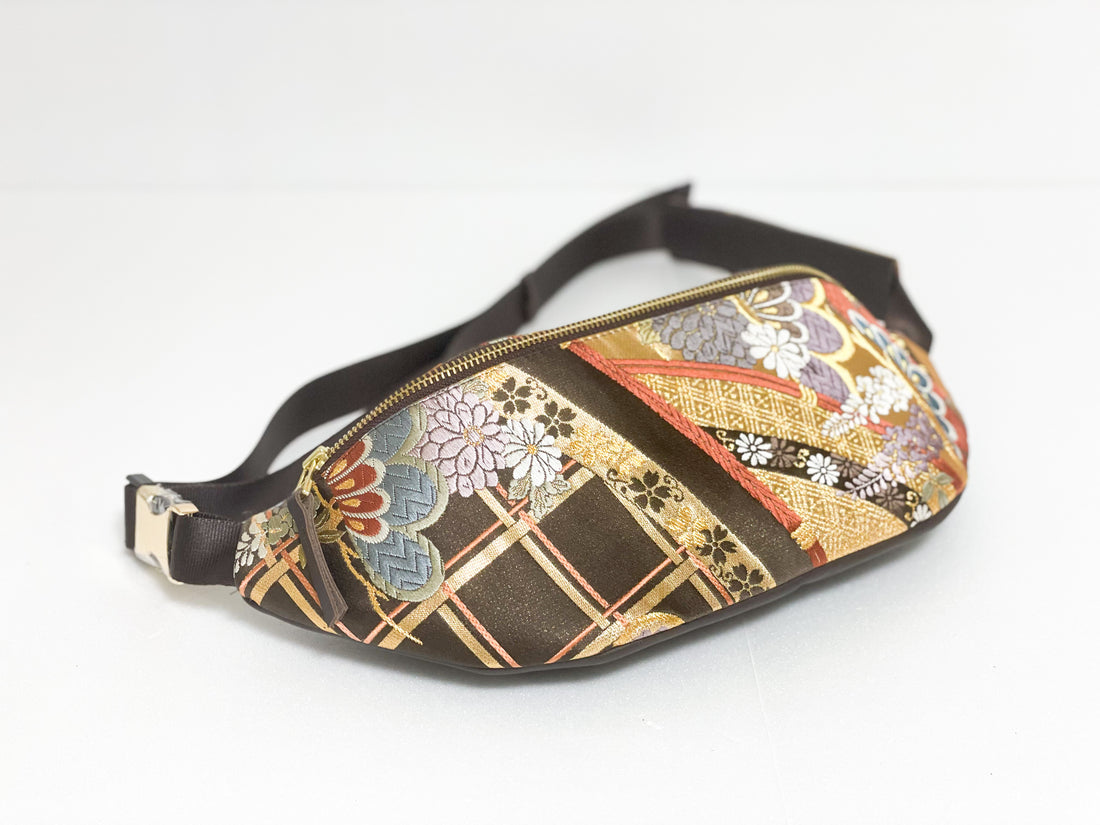 Waist・Cross-body Bag【Hanawa】クロスボディーバッグ【花曲】