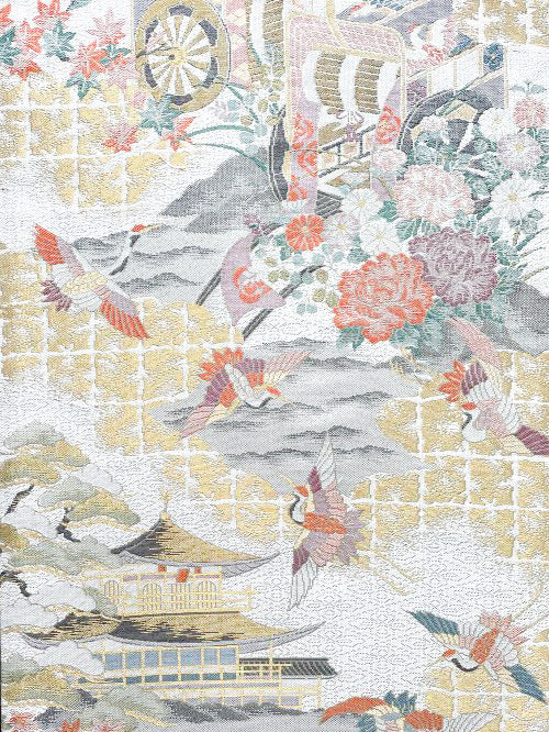 Fabric Panel【Yoshika】壁掛けきもの帯ファブリックパネル【圭花】