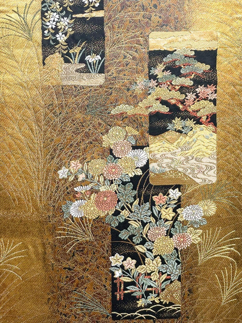 Fabric Panel【Kano】壁掛けきもの帯ファブリックパネル【花乃】